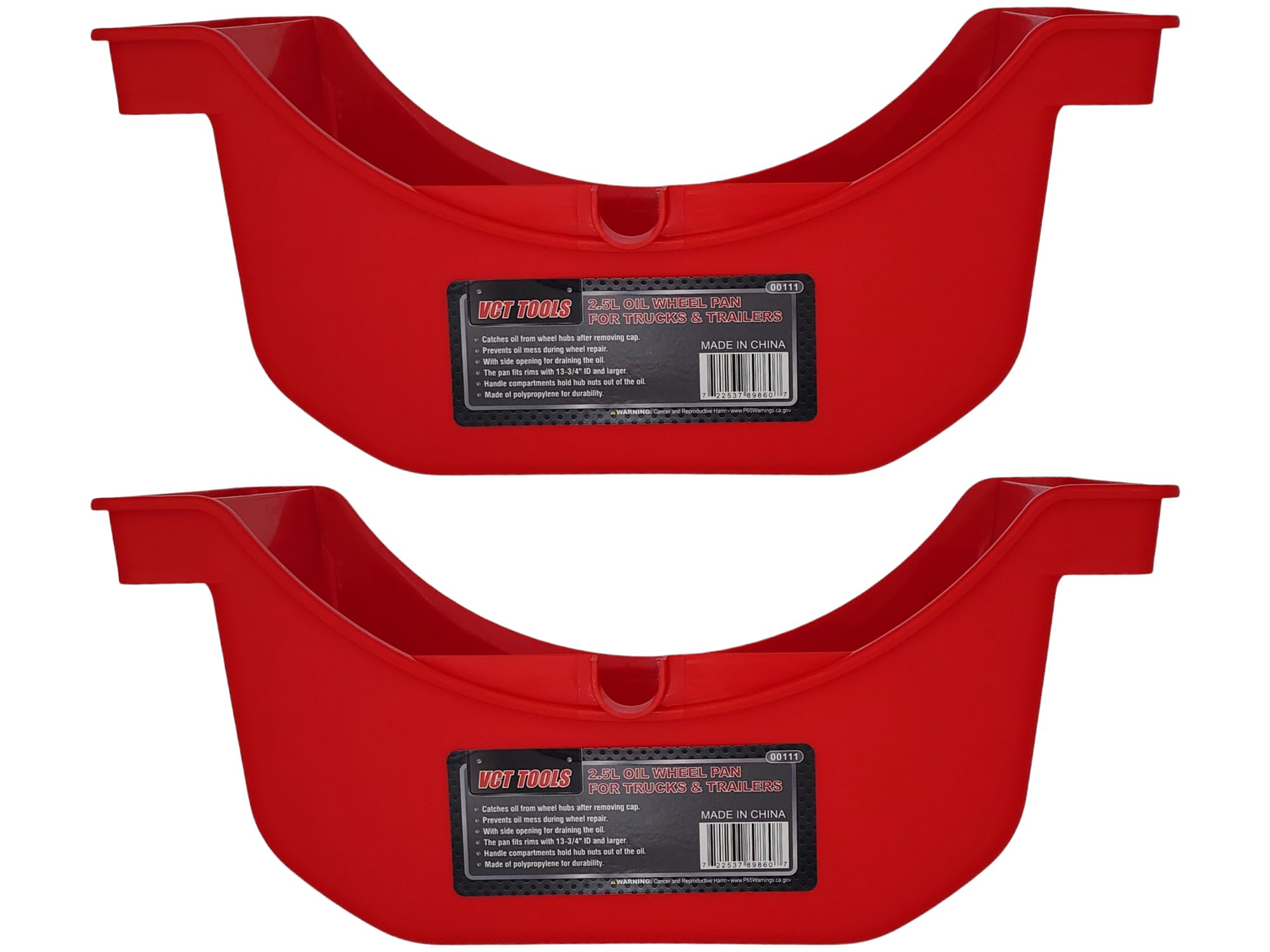 VCT Truck and Trailer Wheel Axle Seal Oil Drain & Drip Pan, 2.5L Oil Pan, 2/3 Gallon Reusable for Trucks & Trailers Wheel Hub Re