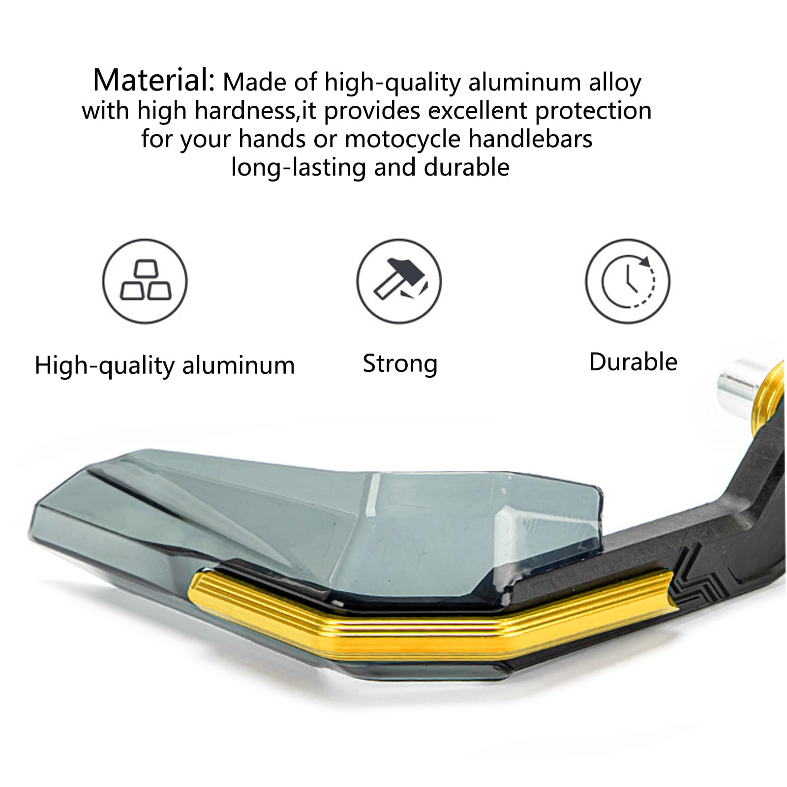 Kbgrax Universal 7/8    22Mm Motorcycle Powersports Aluminum Alloy Handguard,Motorcycle Accessories For Yamaha Honda Kawasaki Su