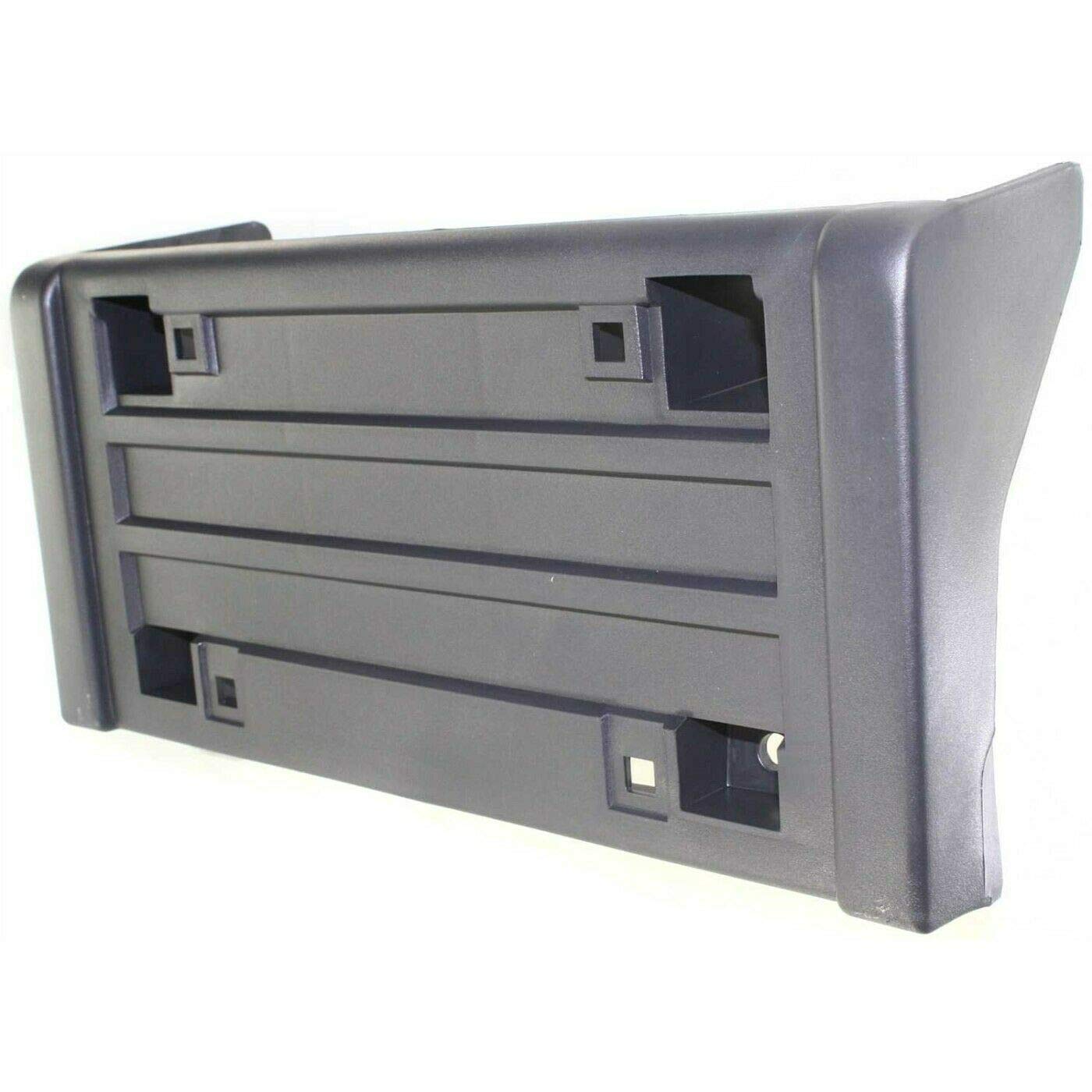 DAT AUTO PARTS Front License Plate Bracket Replacement for 88-00 Chevy GMC C/K Black Textured GM1068102 15990676