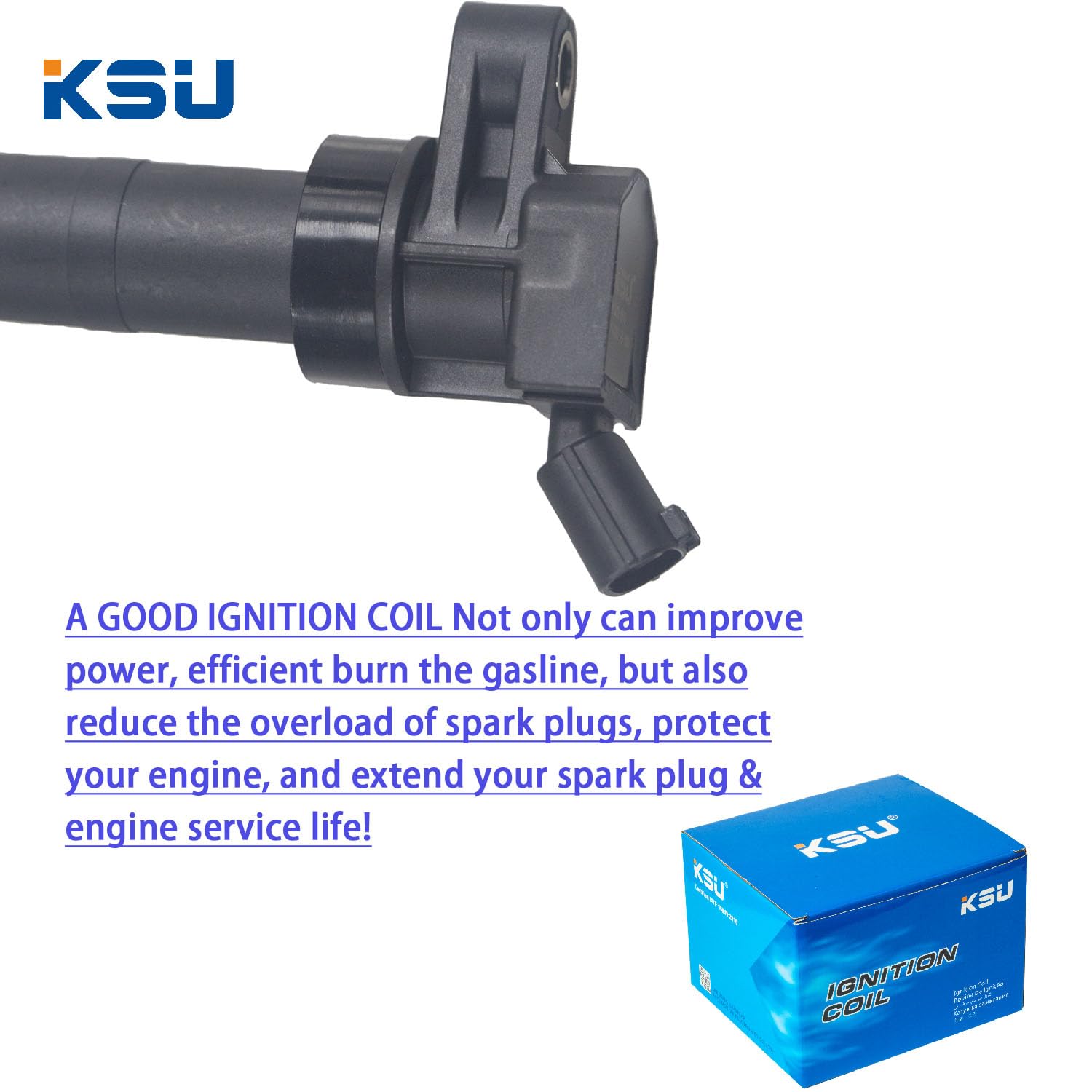 Ksu Coil Pack & Spark Plug Compatible With Hyundai Sonata 2.4L L4 2011 2012 2013 2014
