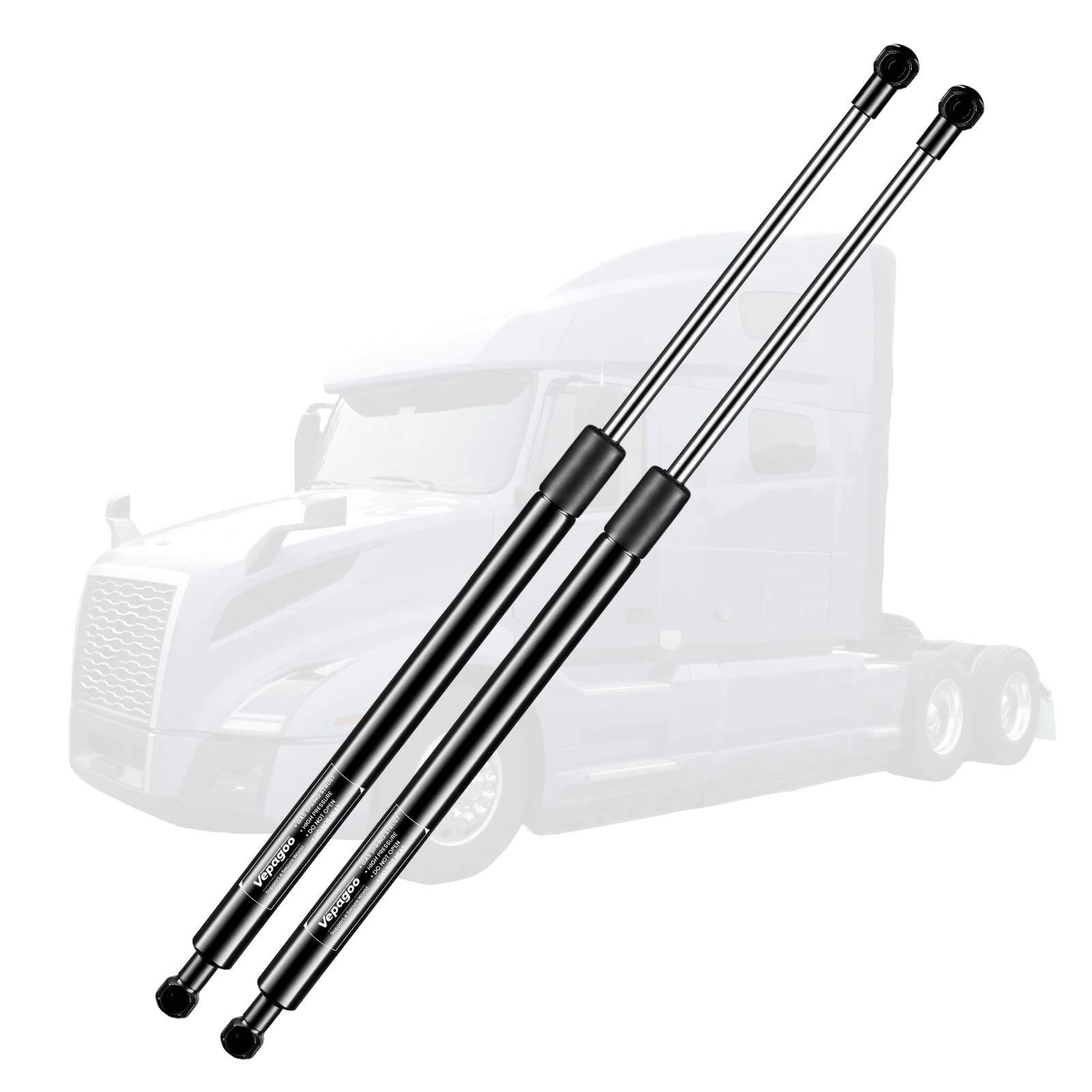 Vepagoo 20541720 Front Hood Struts 1997-2003 Vnl & Mack, 2005-2011 Chn613 Set Forward Axle Gas Shock Lift Supports Spring 11Qm41