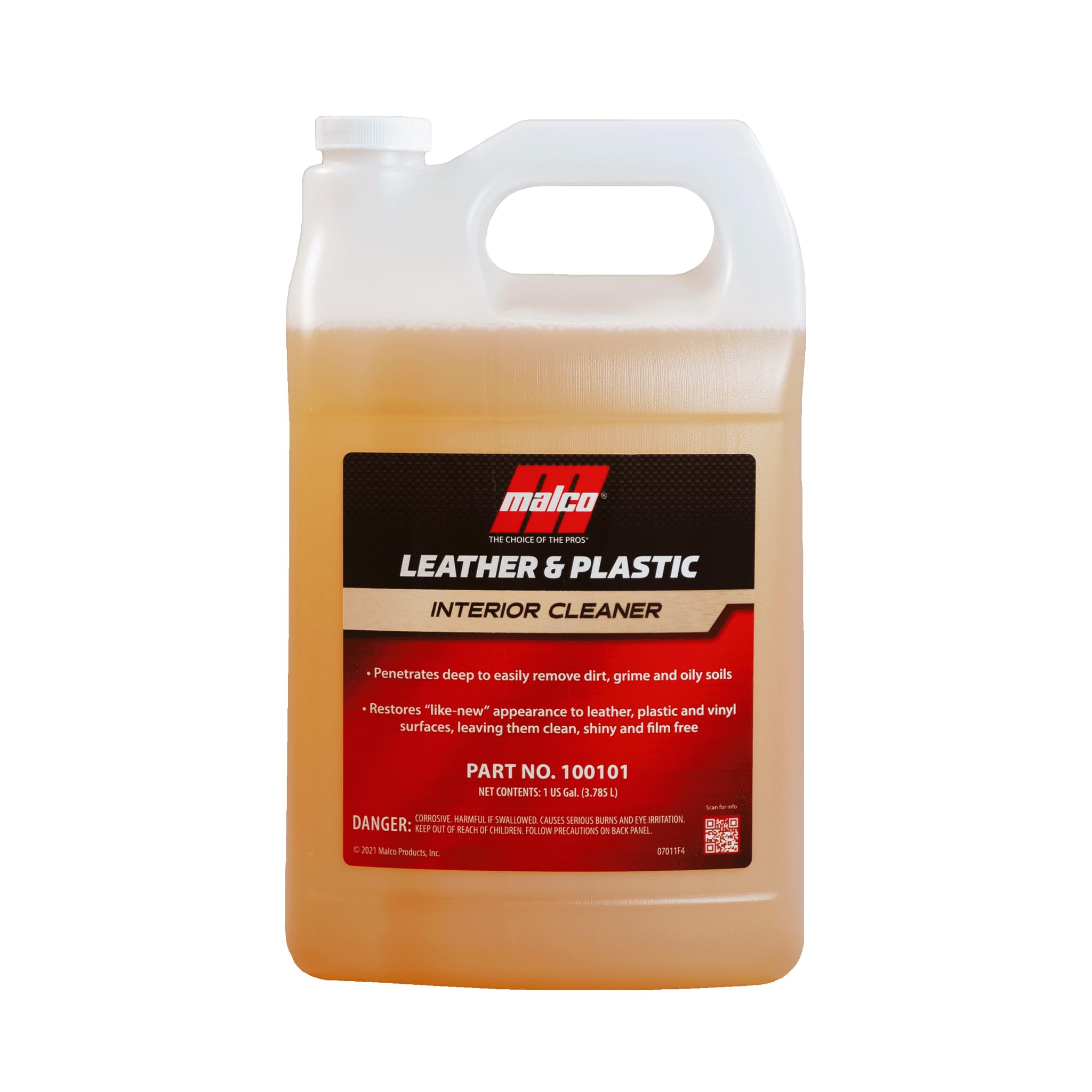 Malco Leather & Plastic Cleaner - Penetrates Deep to Remove Dirt, Grime and Oily Soils/Restores Leather, Plastic and Vinyl/Leave