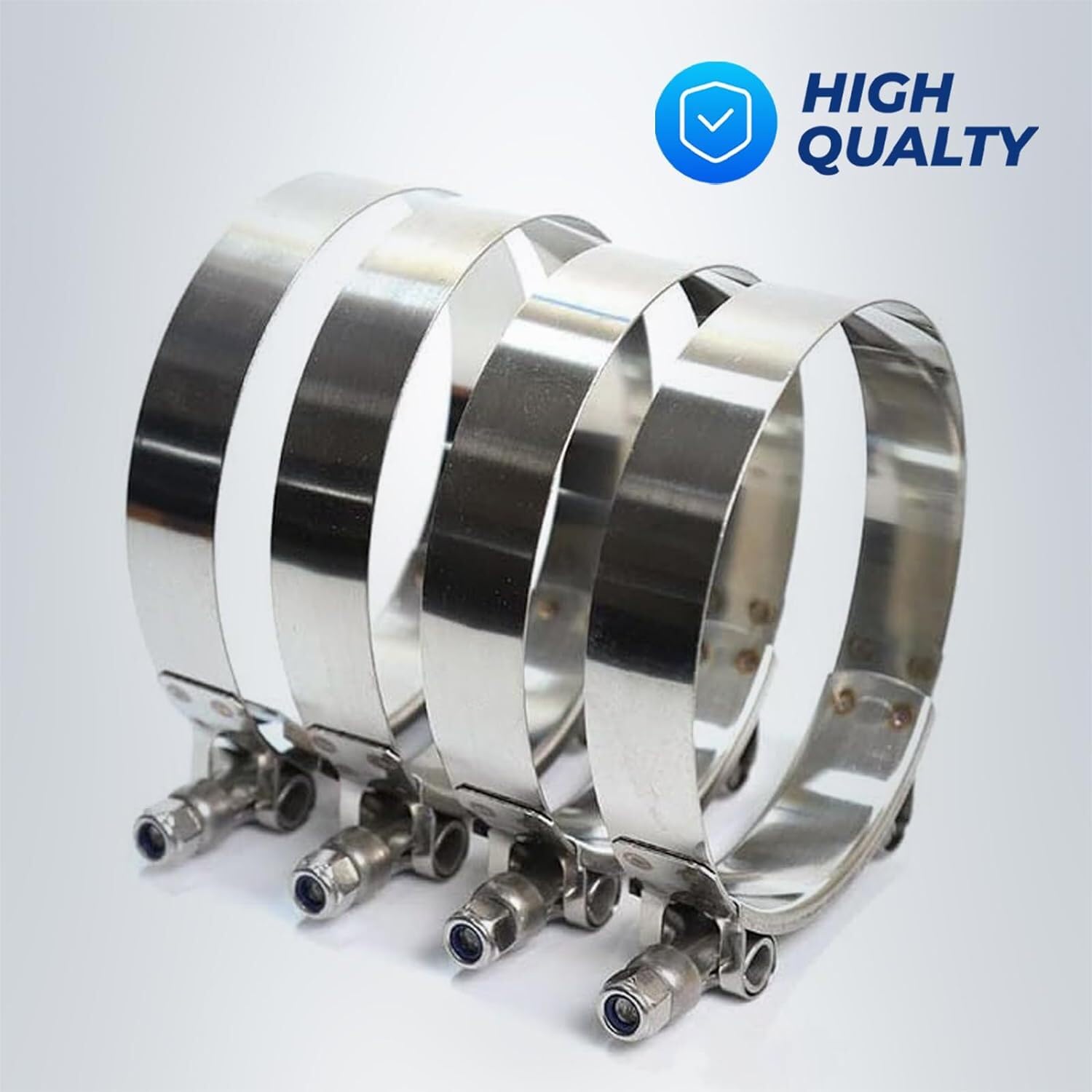 Torque 2Pcs Silicone Cac Charge Air Cooler Hump Hose 3 1/2 X 6 3/8 With T-Bolt Clamps Set, 3.5 Inch Id Turbo, Air Intake And Intercooler Hose Kit (Replaces Volvo 20550690, 70396458, Mack 45Md384M)