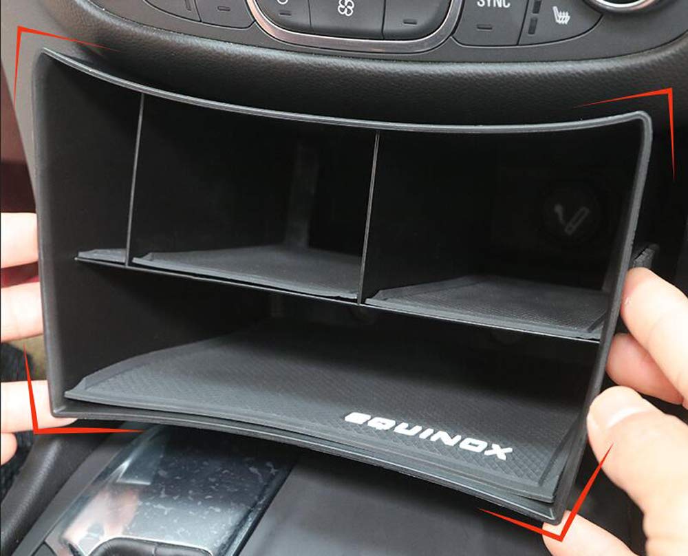 Salusy Car Central Center Console Organizer Insert Tray Storage Box Holder Compatible For Chevrolet Equinox 2018 2019 2020 2021 2022