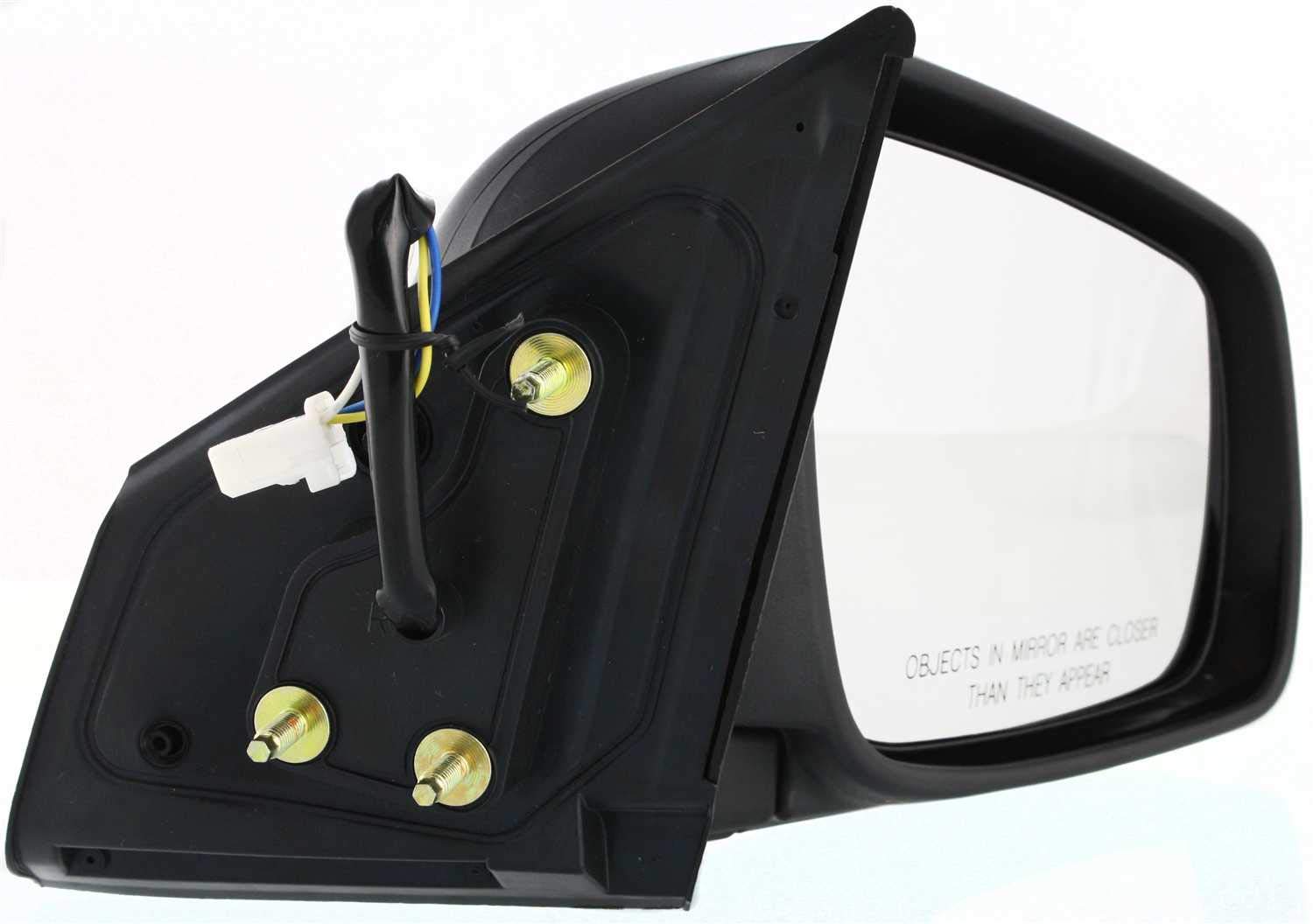 Kool Vue Passenger Side Power Non-Heated Mirror for Mitsubishi Lancer 2008-2014 Textured Hatchback, Sedan & Wagon