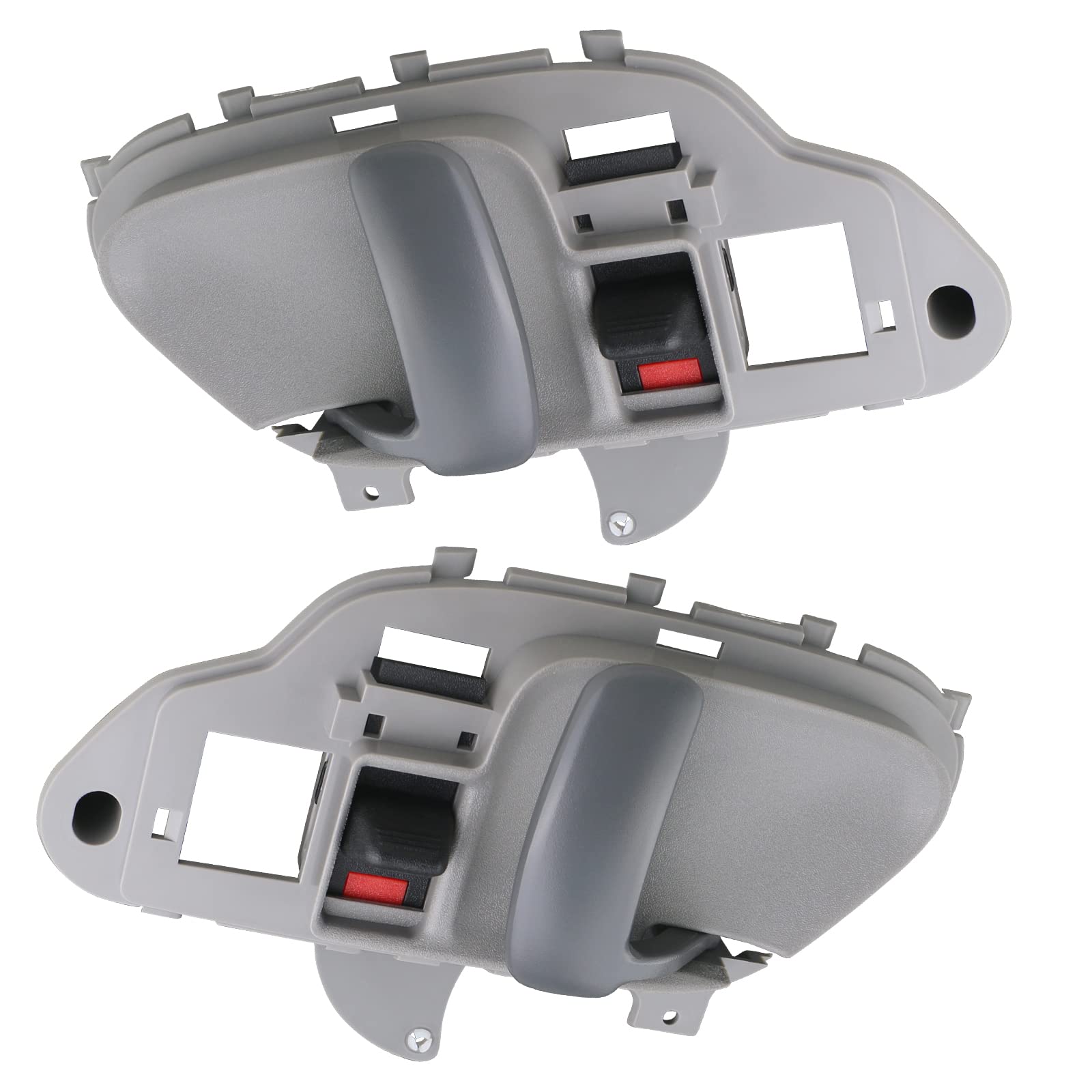 APPERFiT Interior Door Handle w/Bezel Kit (Gray) Compatible with 1995-2002 Chevy Chevrolet GMC Truck C1500 C2500 C3500 K1500 K25