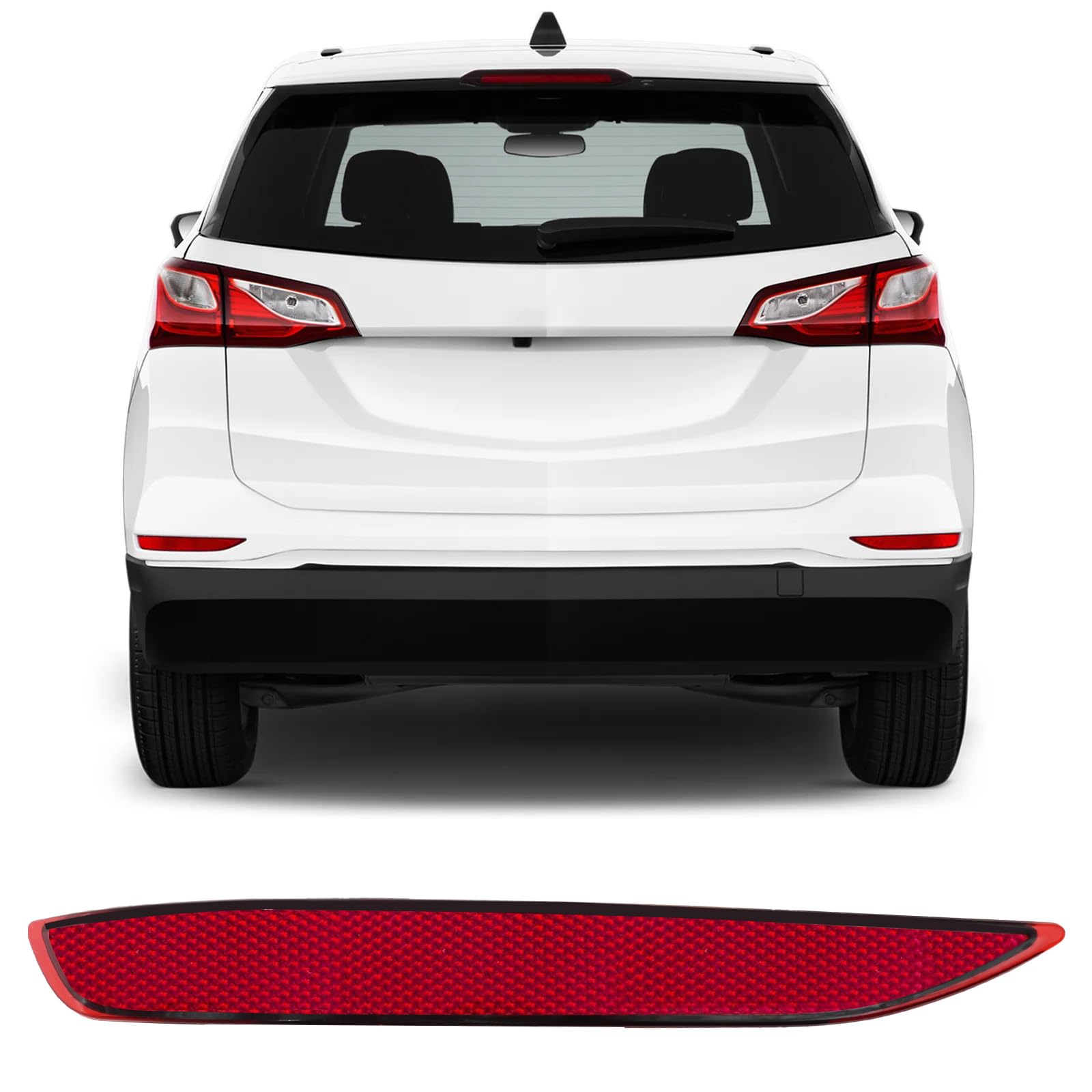 MDEOOSKY Left Driver Side Rear Bumper Reflector Replacement for Chevy Equinox 2018 2019 2020, 84306358 84150890 GM1184117 GM1184