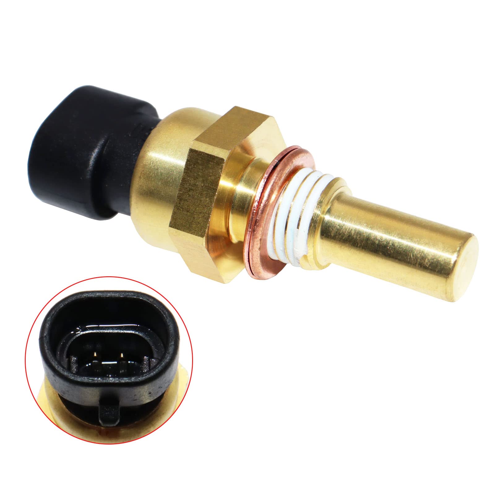 Oskyuo 213-4514 213-4333 19236568 Engine Coolant Temperature Sensor With Pigtail Connector For Buick Lacrosse Chevy Impala Expre