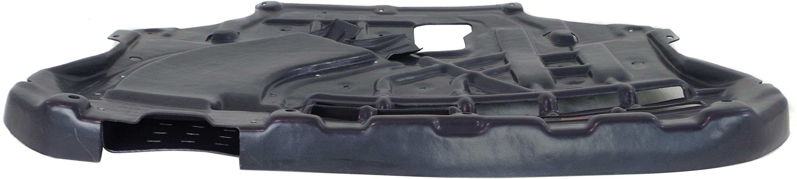 Evan Fischer Front Engine Splash Shield for 2013-2019 Ford Escape, 2015-2019 Lincoln MKC, Black, Durable Plastic