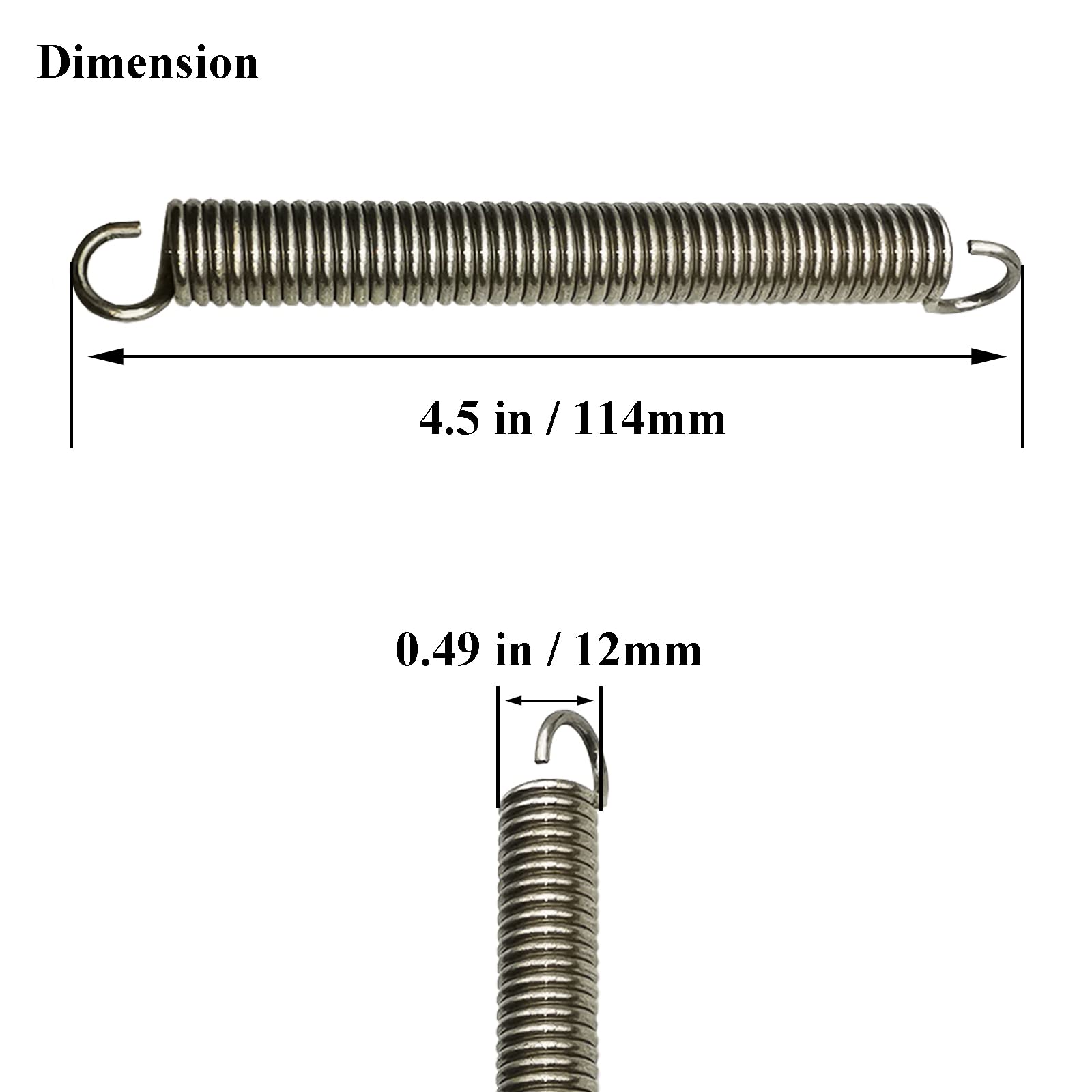 2 Pcs Hot Foot Repl.Replacement Spring For Johnson Evinrude Omc Suzuki Mercury Outboards Engine Remote Accelerator Pedal Marine Hot Pro Side Load,Boat Foot Throttle Control Pedal Repair Spring Std.