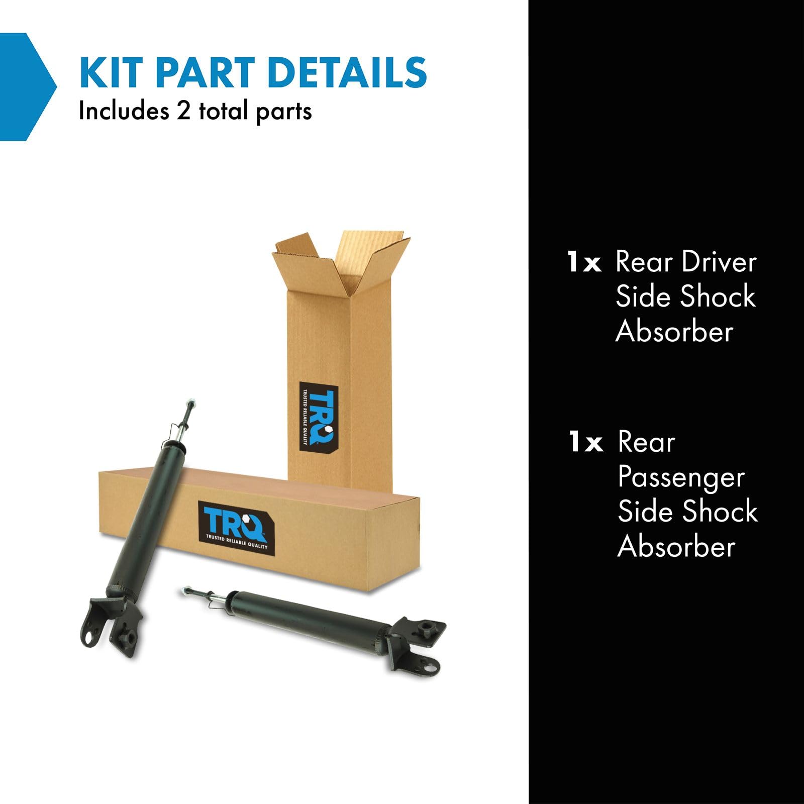 Trq Rear Shock Absorber Set Compatible With 2004-2006 Infiniti G35