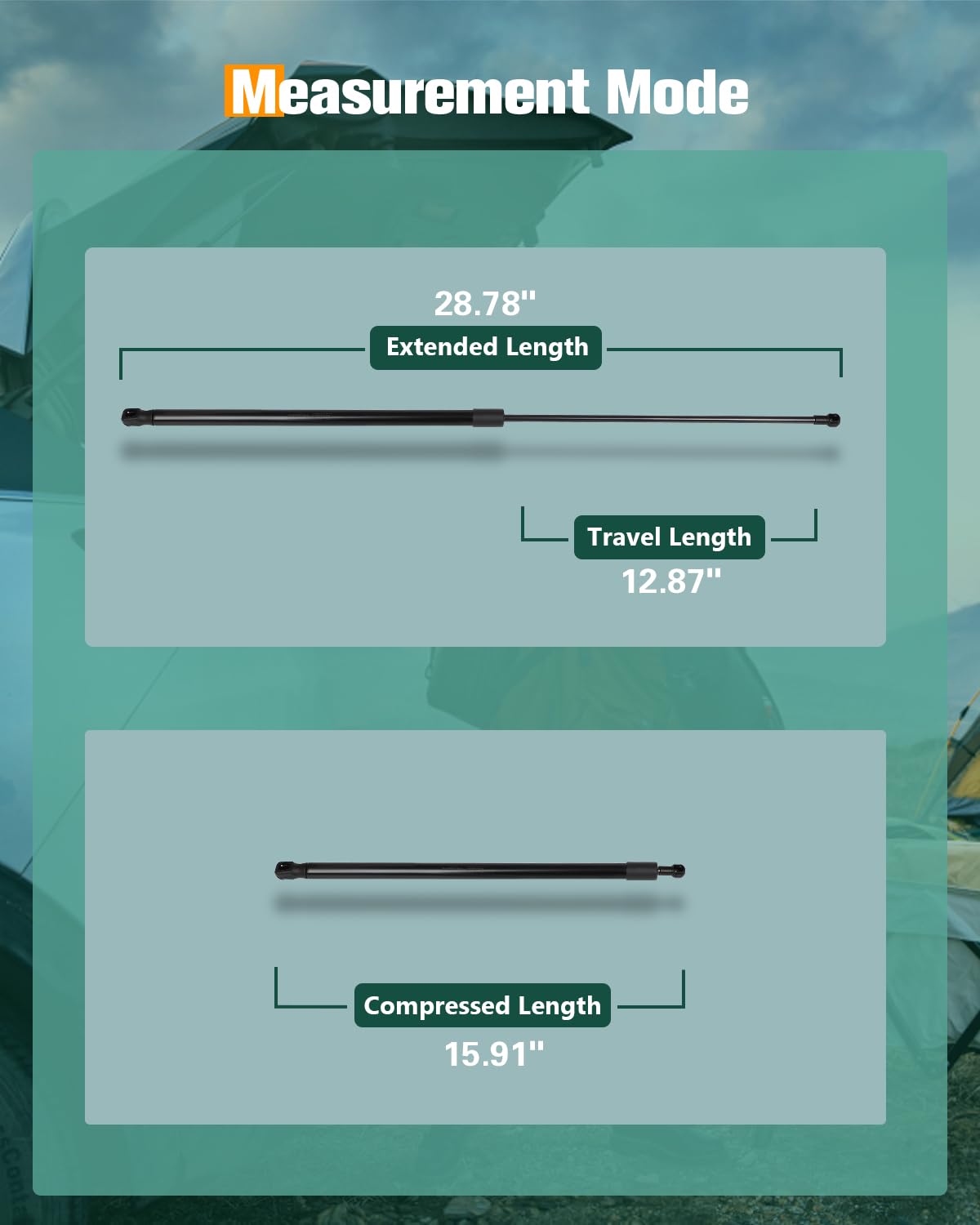 Scitoo Front Left And Right Hood Lift Supports Struts Gas Springs Shocks Fit For Toyota Camry 2002-2006 -Replace 53440Aa011(2Pc