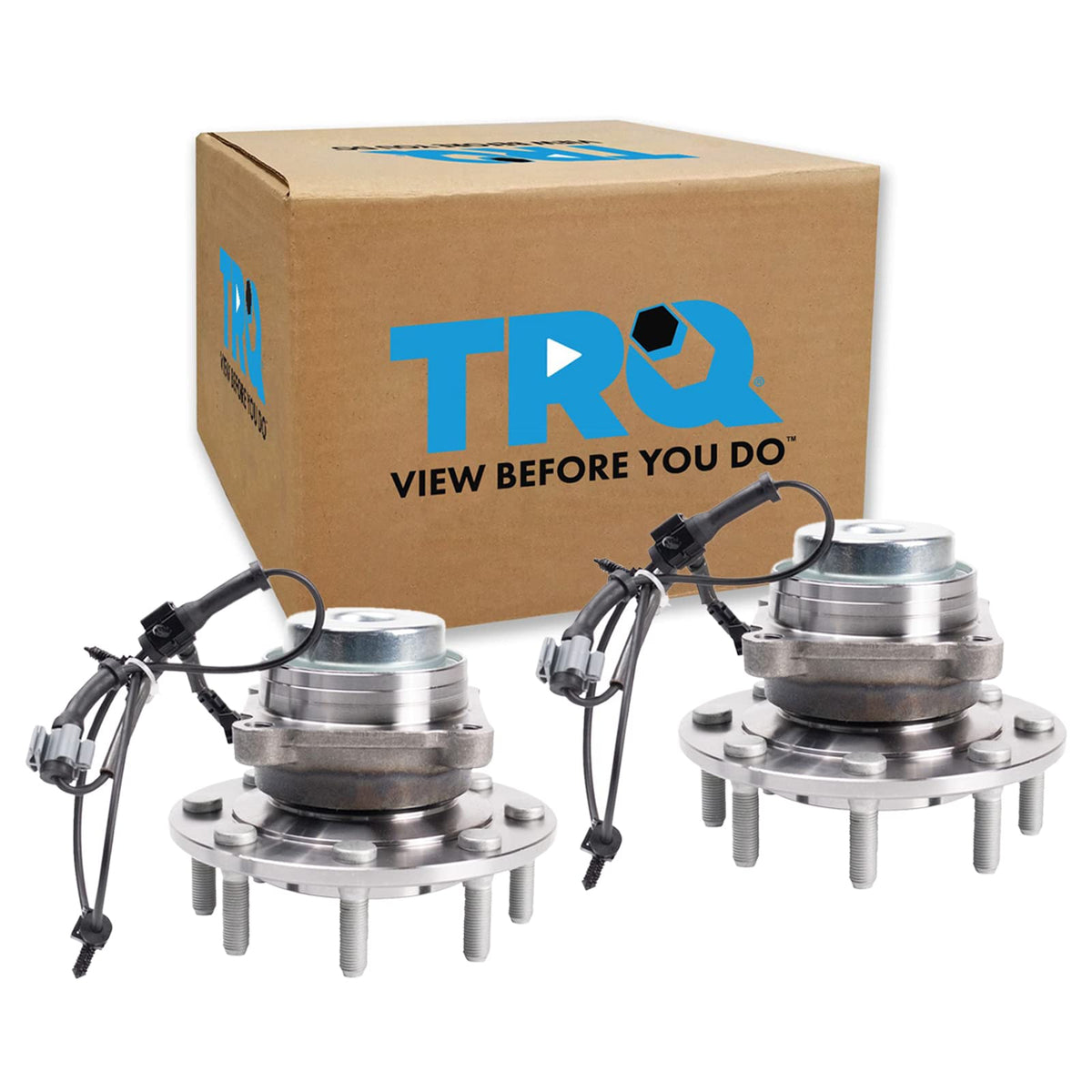 Trq Front Wheel Hub Bearings Assembly Set Compatible With 2018-2021 Chevrolet Express 3500 2018-2019 Express 4500 Gmc Savana 350