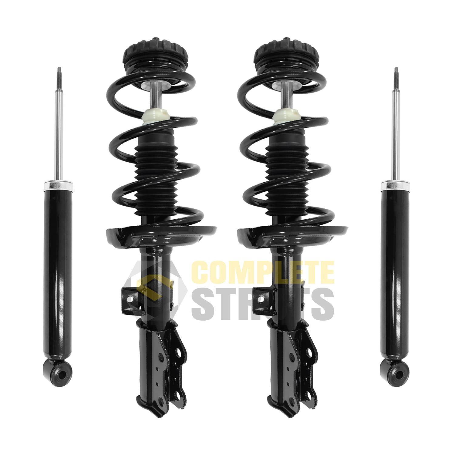 COMPLETESTRUTS - Front Complete Strut Assemblies with Coil Springs and Rear Shock Absorbers Replacement for 2010-2016 Cadillac S