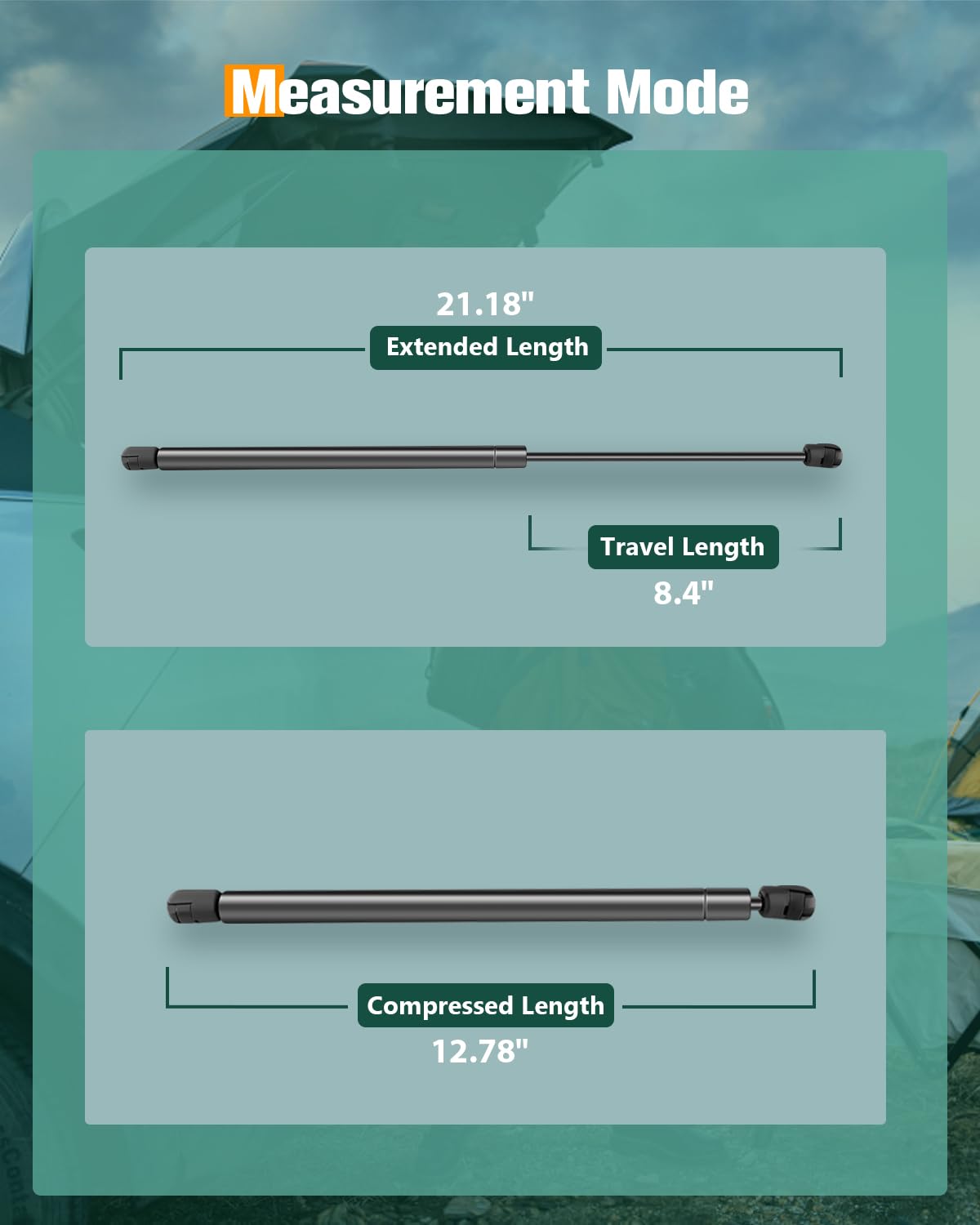 Scitoo Hood Lift Supports Replacement Struts Gas Springs Shocks Fit For Acura Mdx 3.5L 2001-2006