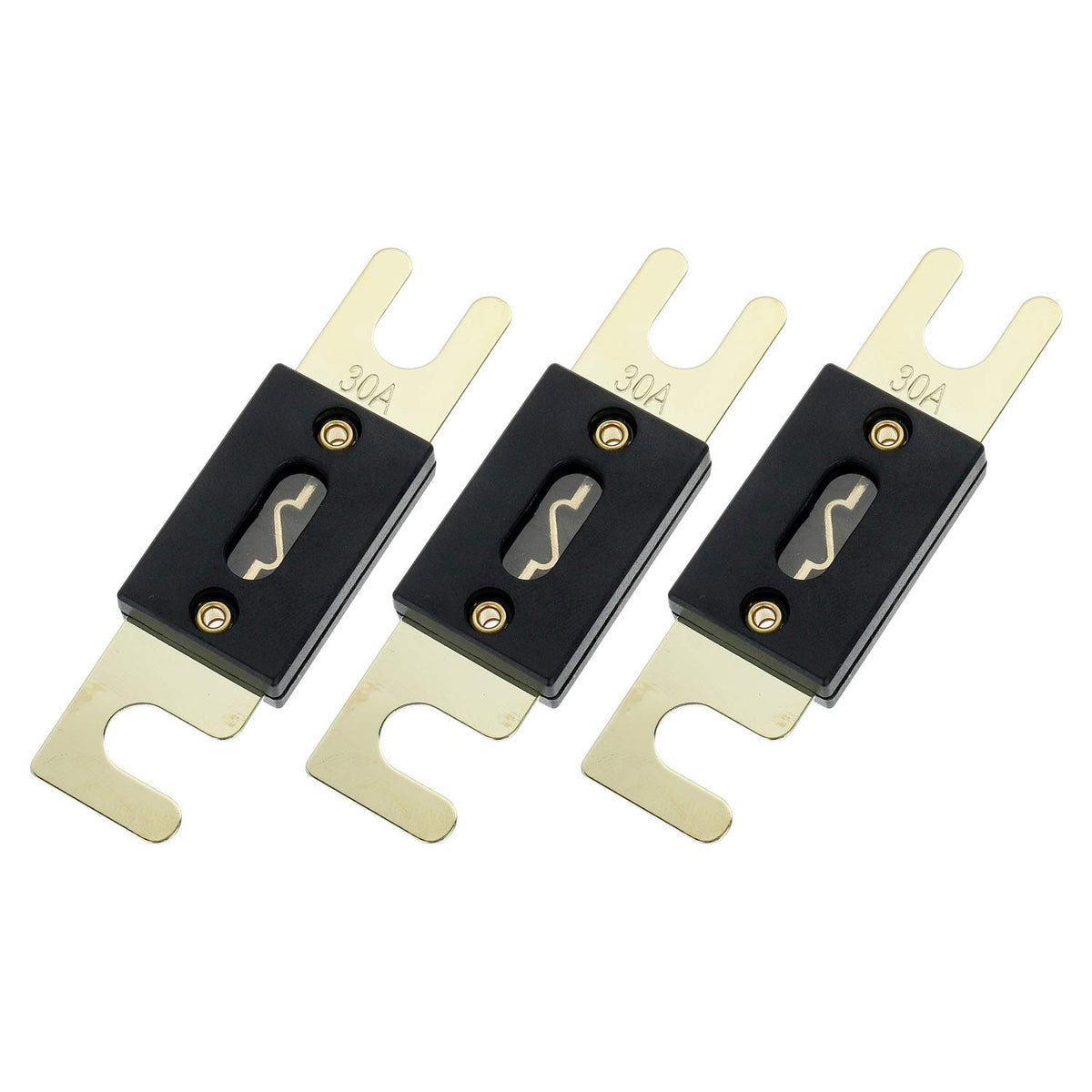 Bojack 30 Amp 32 Vdc Anl Blade Fuse For Car Audio And Video System (Pack Of 3)