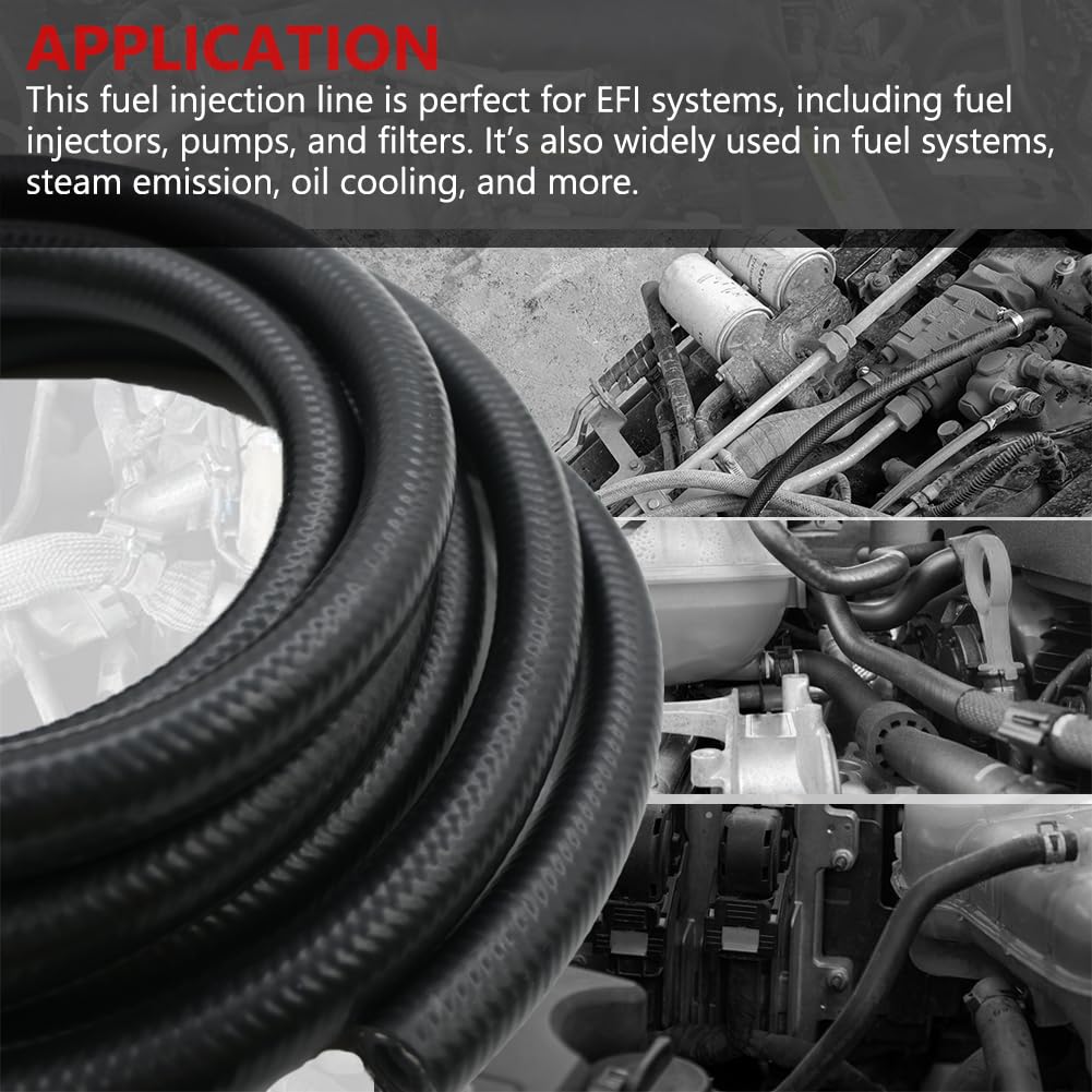 1/2 Fuel Line Hose - 1/2 Inch Fuel Hose J30R9 For Oil, Coolant, Brake, Transmission, Clutch, Diesel, Hydraulic Fluid, Pump Gas A