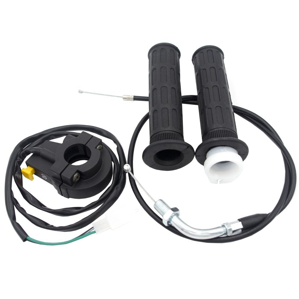 Royitay 7/8' 22Mm Throttle Cable Assembly Twist Throttle Handle Grip Kill Switch Kit For 49Cc 50Cc 80Cc 100Cc Engine Parts Gas Motor Motorized Bicycle Bike Push Mini Bike
