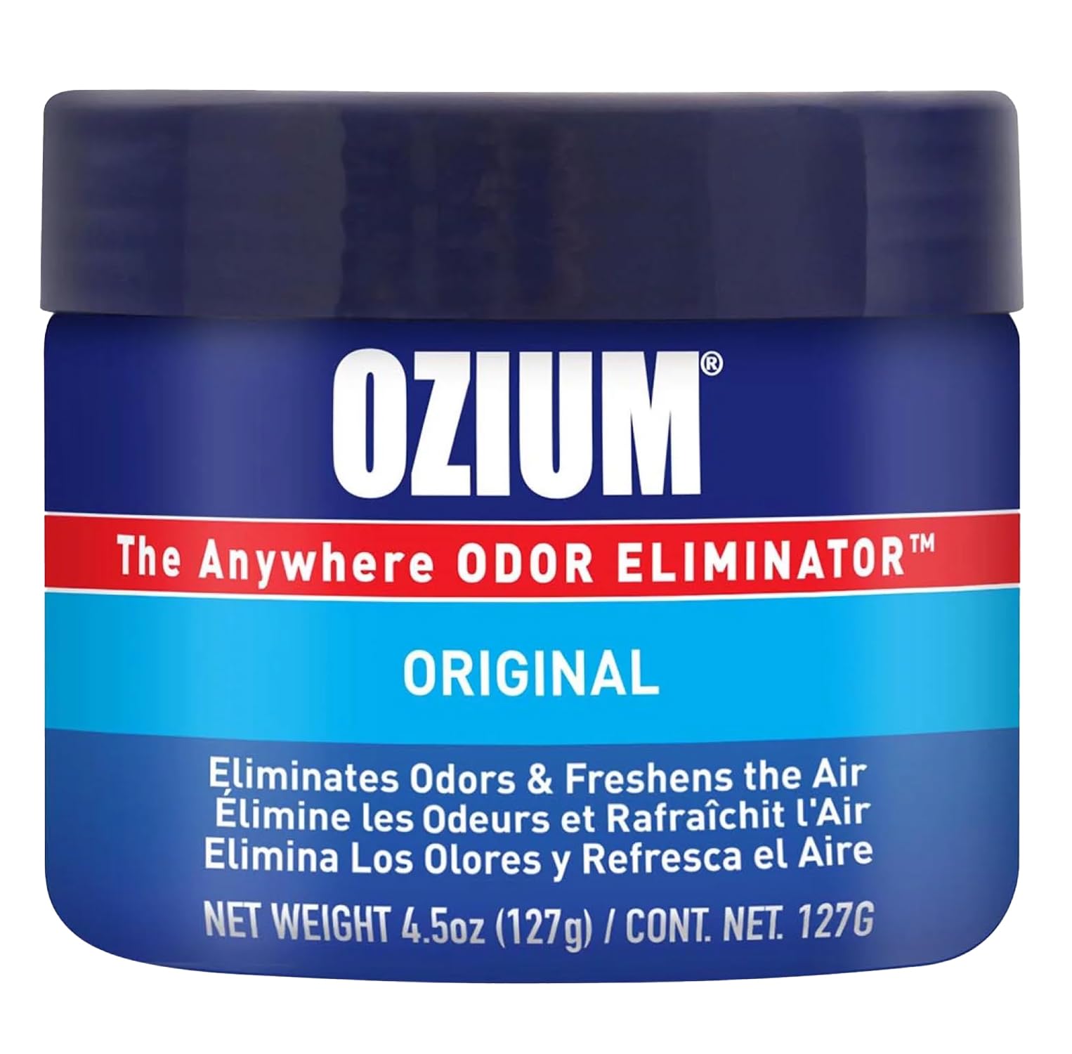 Ozium Air Sanitizer 4.5 oz Gel: Odor Eliminator for Strong Odor, Car Air Freshener (Original, 1 Pack)