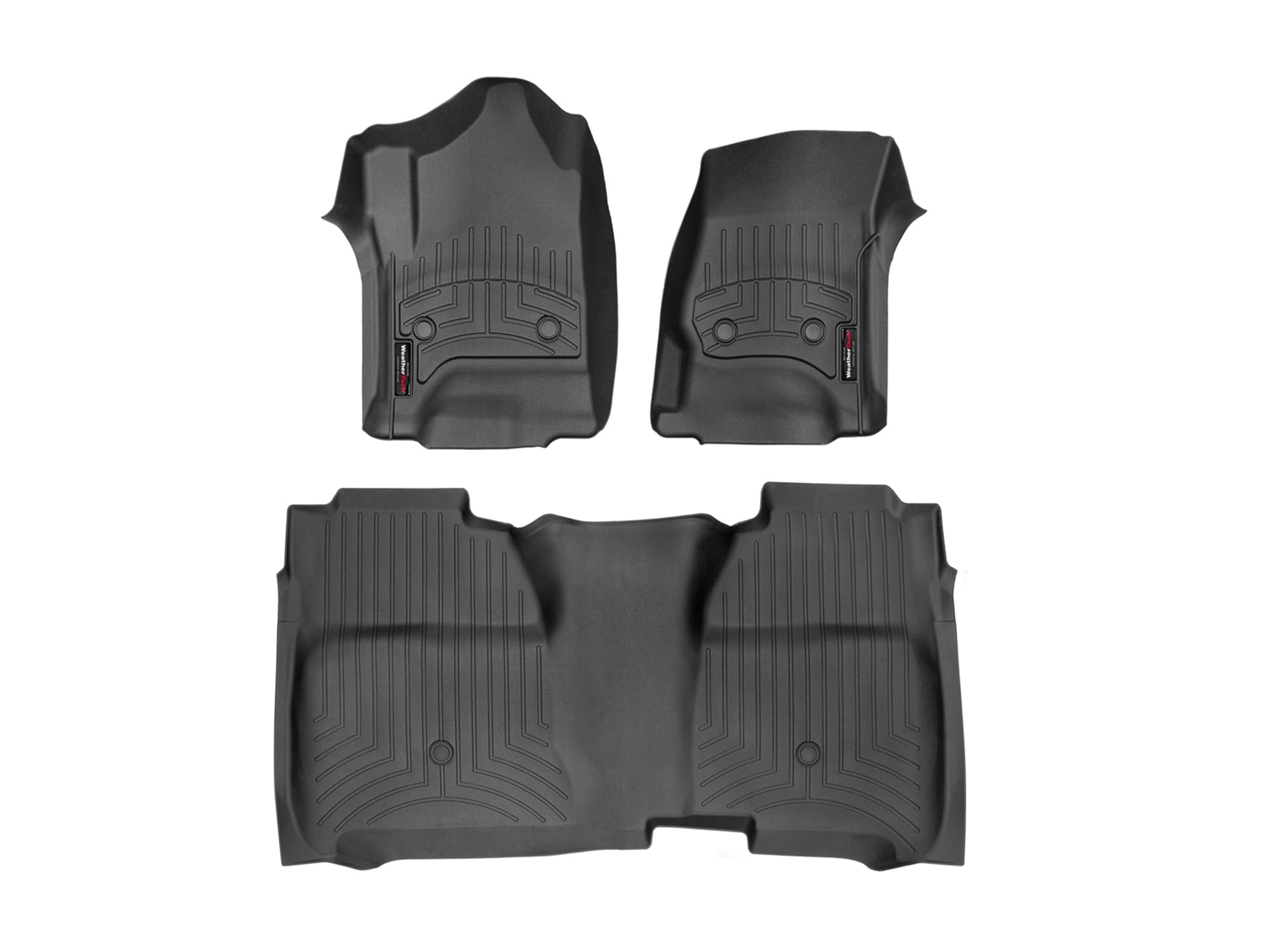 Weathertech Custom Fit Floorliner Floor Mats For Silverado 1500, 2500Hd/3500Hd, Sierra 1500, 2500Hd/3500Hd (Crew Cab, Carpet) -