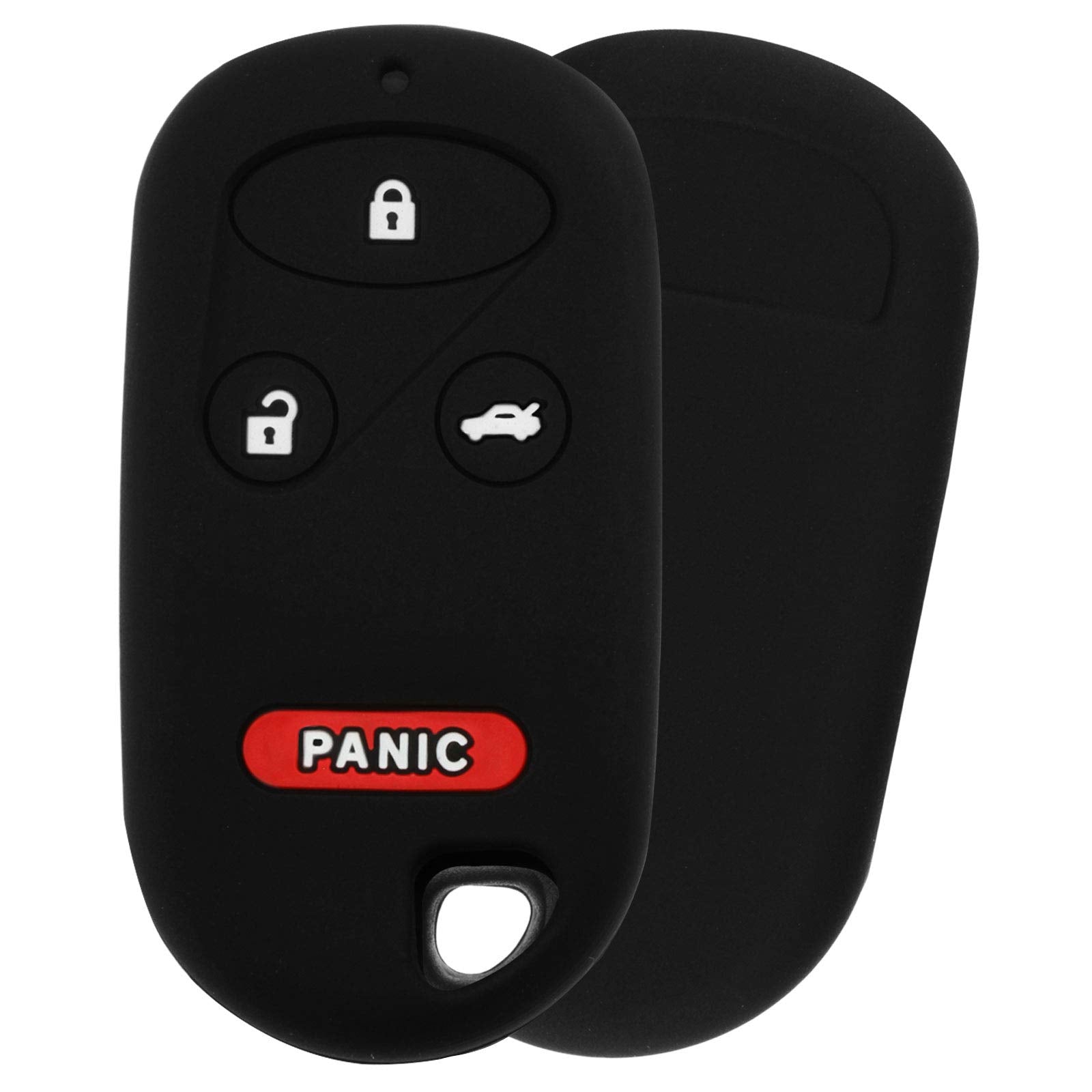 KeyGuardz Keyless Remote Car Key Fob Outer Shell Cover Soft Rubber Case for Honda Civic CR-V S2000 Acura CL Integra TL TSX (Pack