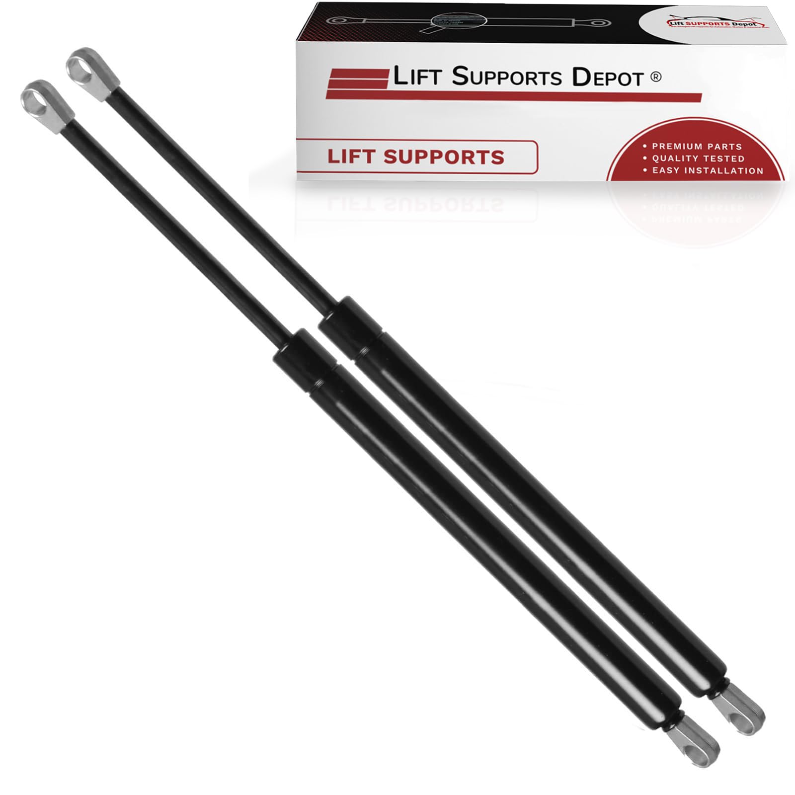 Lift Supports Depot Qty (2) Replaces C16-00009 Lift Supports 19.37 Inch Extended Special Eye Ends 187lbs Shocks Struts