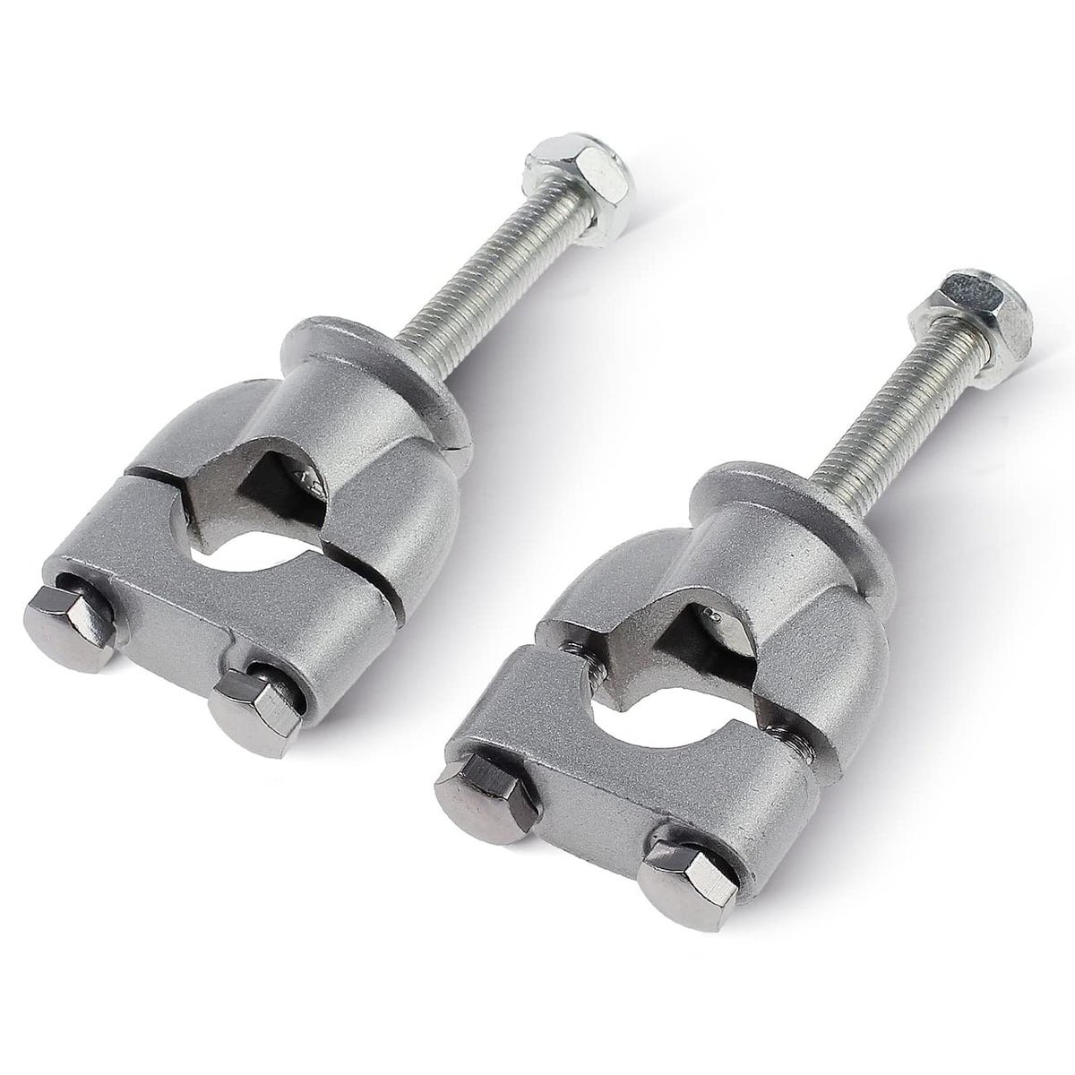 Mokershop Motorcycle Handlebar Risers Mount Clamps Fit For 22Mm 7/8In Handlebar Of Motorcycle Dirt Bike Atv, Silver