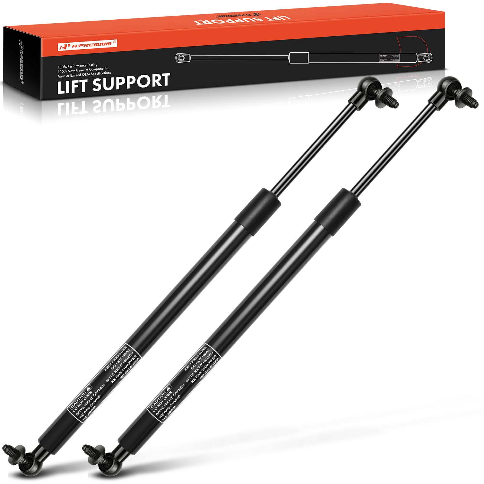 A-Premium Rear Hatch Liftgate Lift Supports Struts Shocks Compatible With Select Chrysler & Dodge Models - Town & Country, Grand