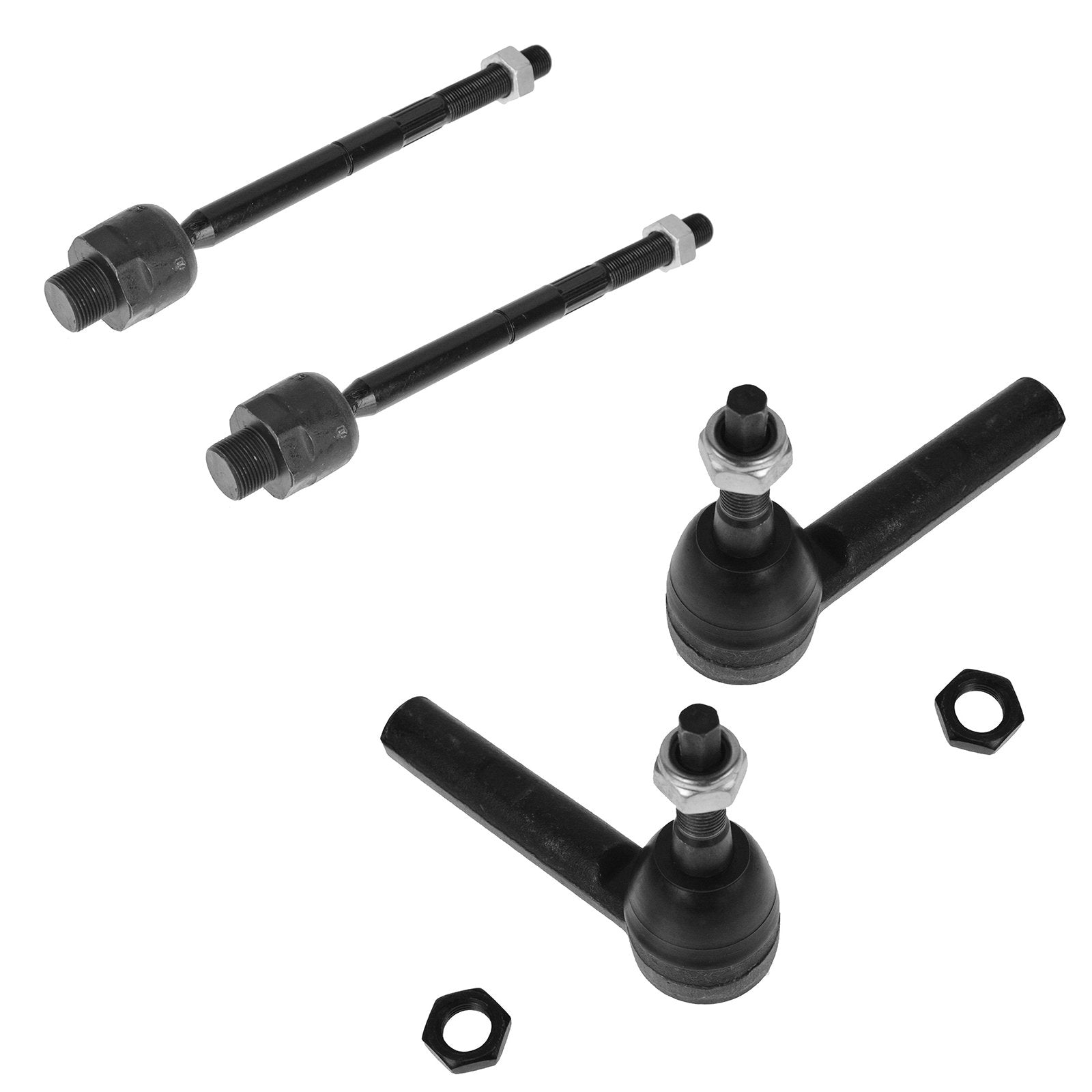 Trq Front Tie Rod Set Compatible With 2000-2004 Dodge Dakota 2000-2003 Durango