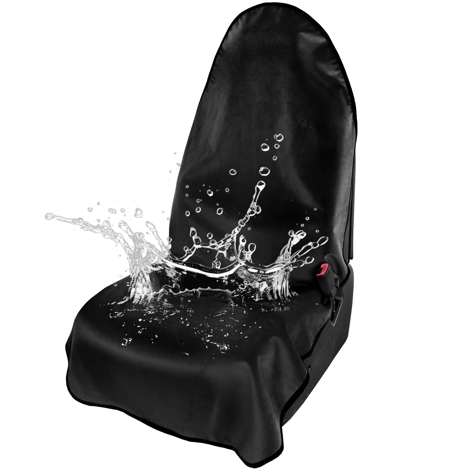 Leader Accessories Velvet Waterproof Car Seat Cover Black Anti-Slip For Gym Workout, Running, Swimming, Beach And Hiking, Univer