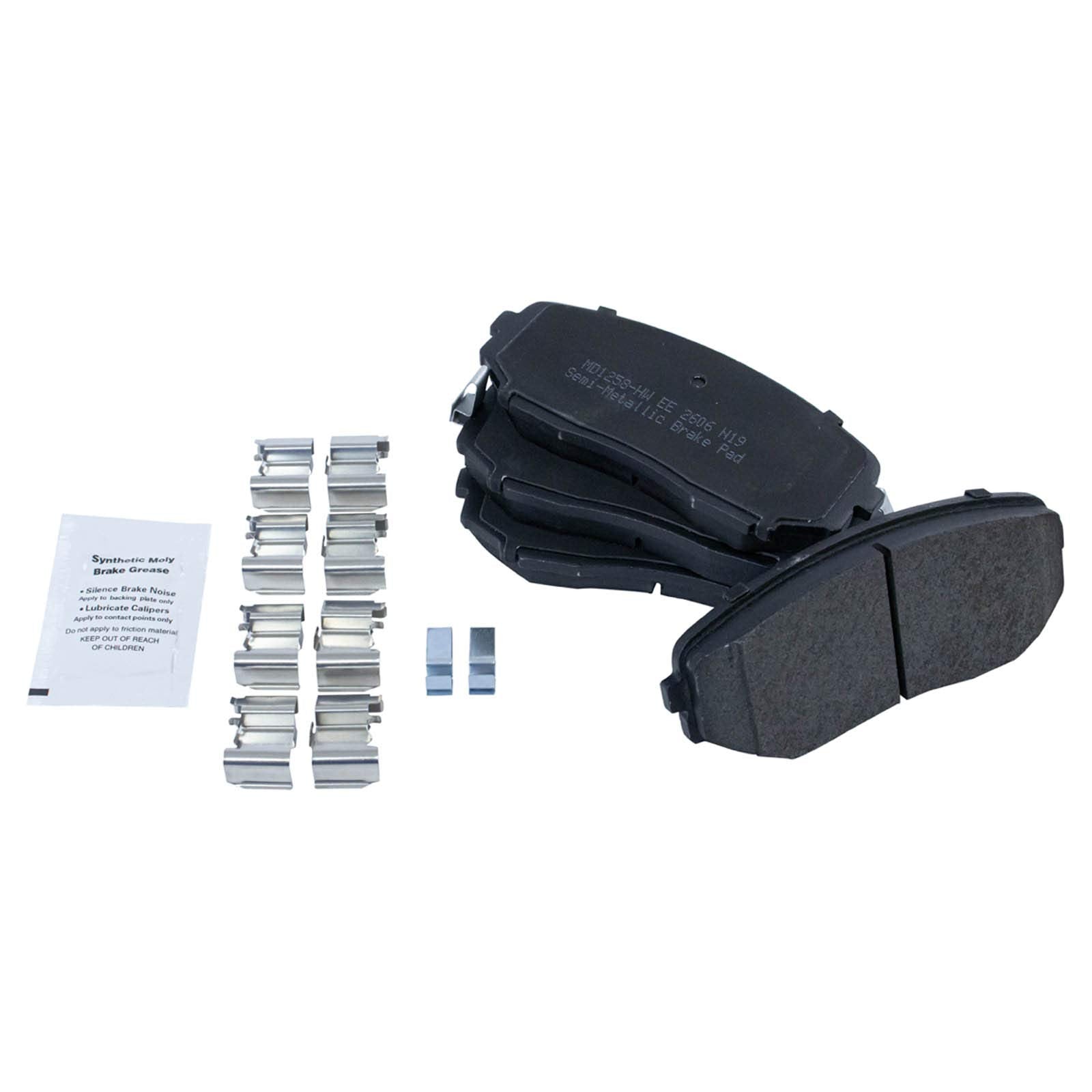 Trq Front Semi Metallic Brake Pad & Coated Rotor Kit For 07-12 Mazda Cx7 Cx-7