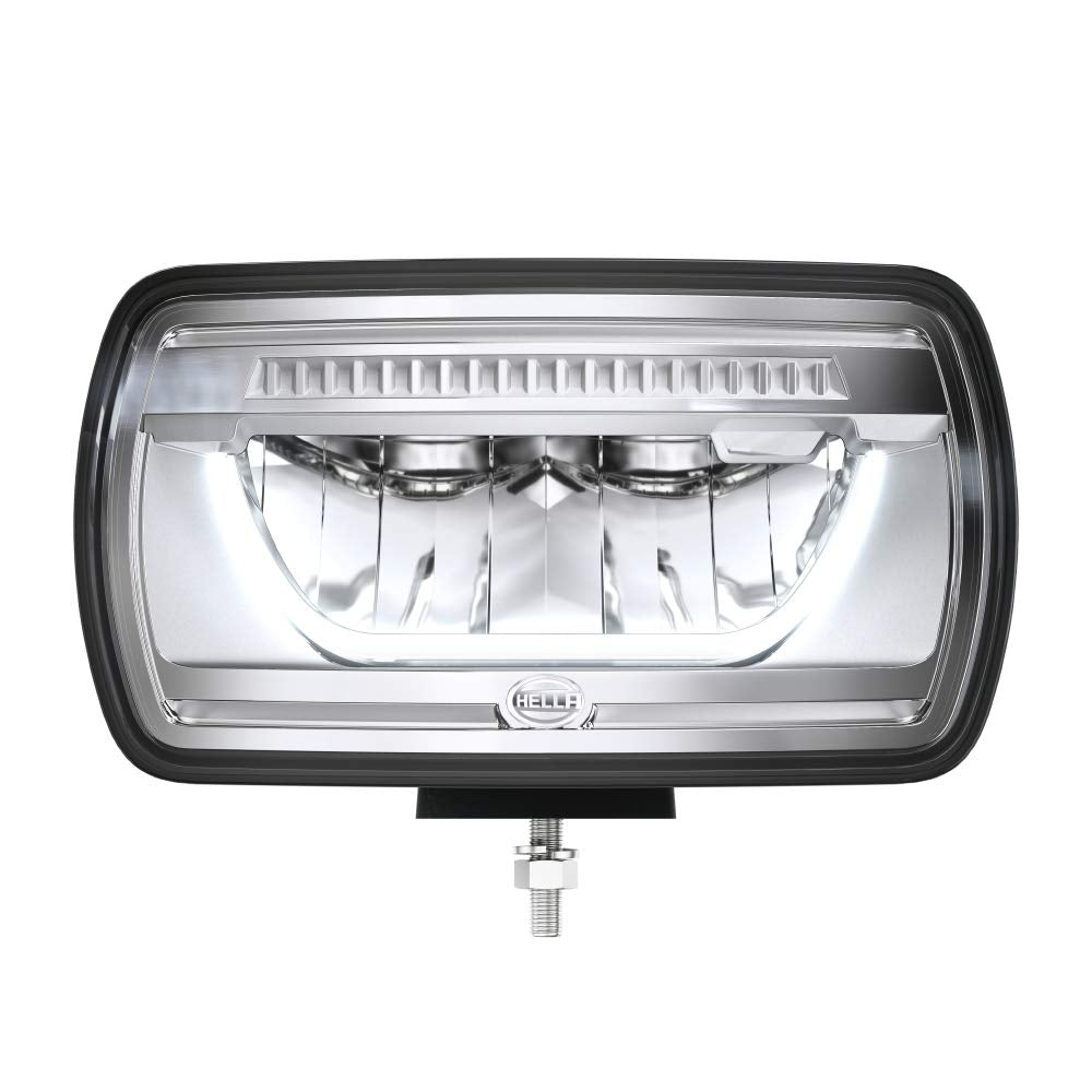 Hella 1Fe 016 773-001 Led-Spotlight - Jumbo Led - 12/24V - Rectangular - Reference Number: 25 - Mounting - Clear Diffusing Lens
