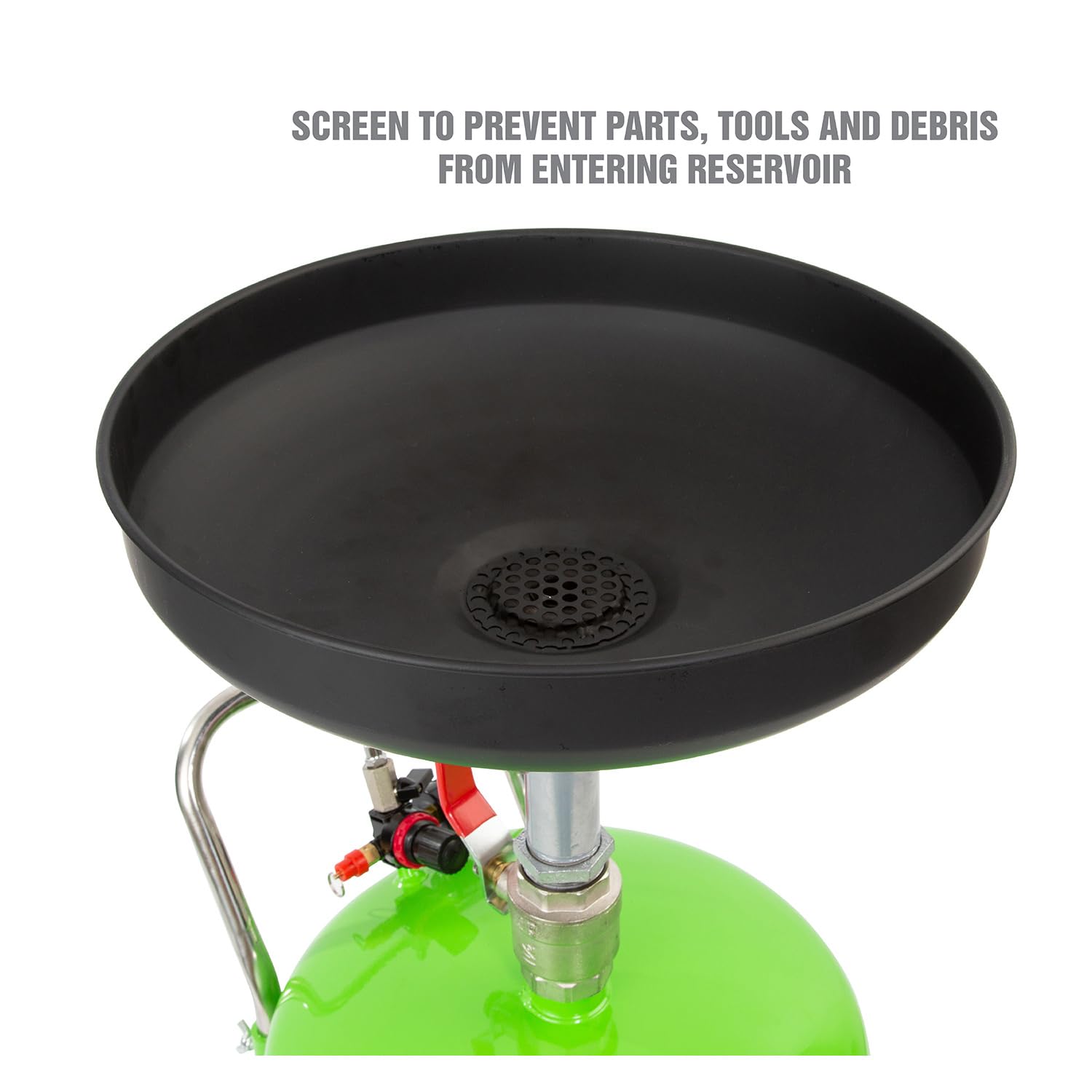 OEMTOOLS 87042 18 Gallon Portable Oil Lift Drain, Waste Oil Drain with Steel Waste Oil Container, Oil Changing, Oil Dolly for Mo