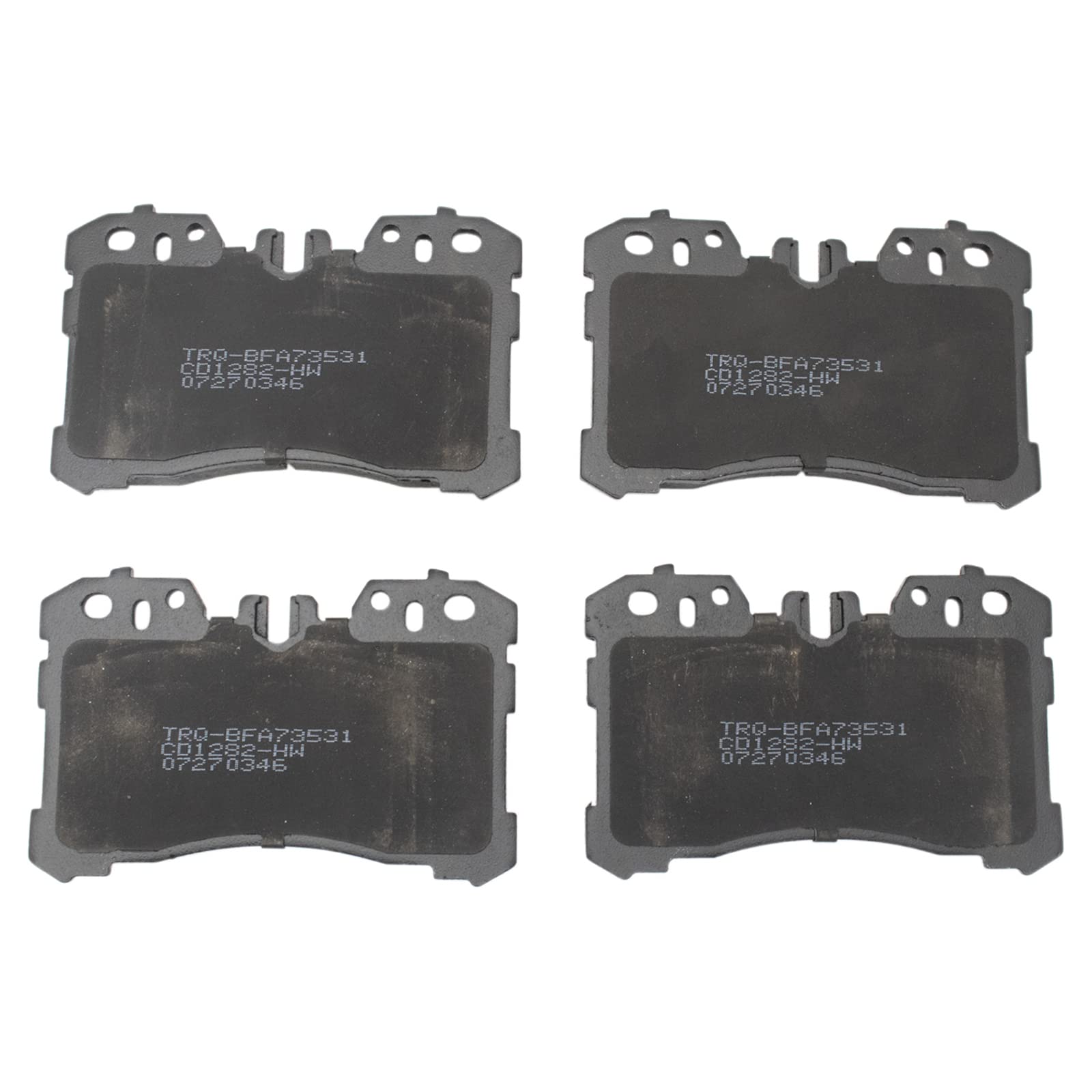 TRQ Front Brake Pads Ceramic Compatible with 2007-2017 Lexus LS460 2018-2019 LS500 LS500h 2008-2016 LS600h