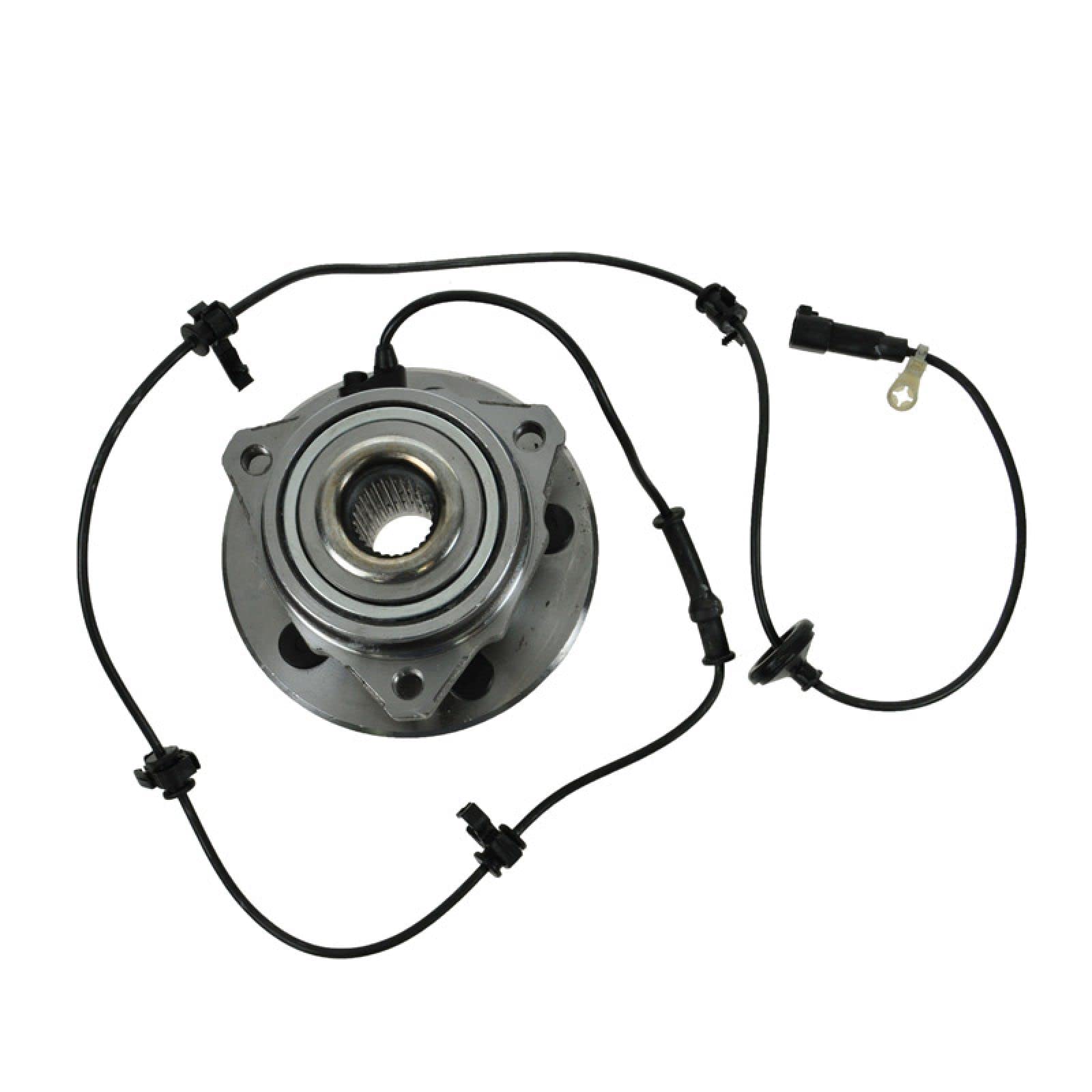 Trq Front Left Wheel Hub Bearing Assembly Drivers Side Compatible With 2002-2007 Jeep Liberty