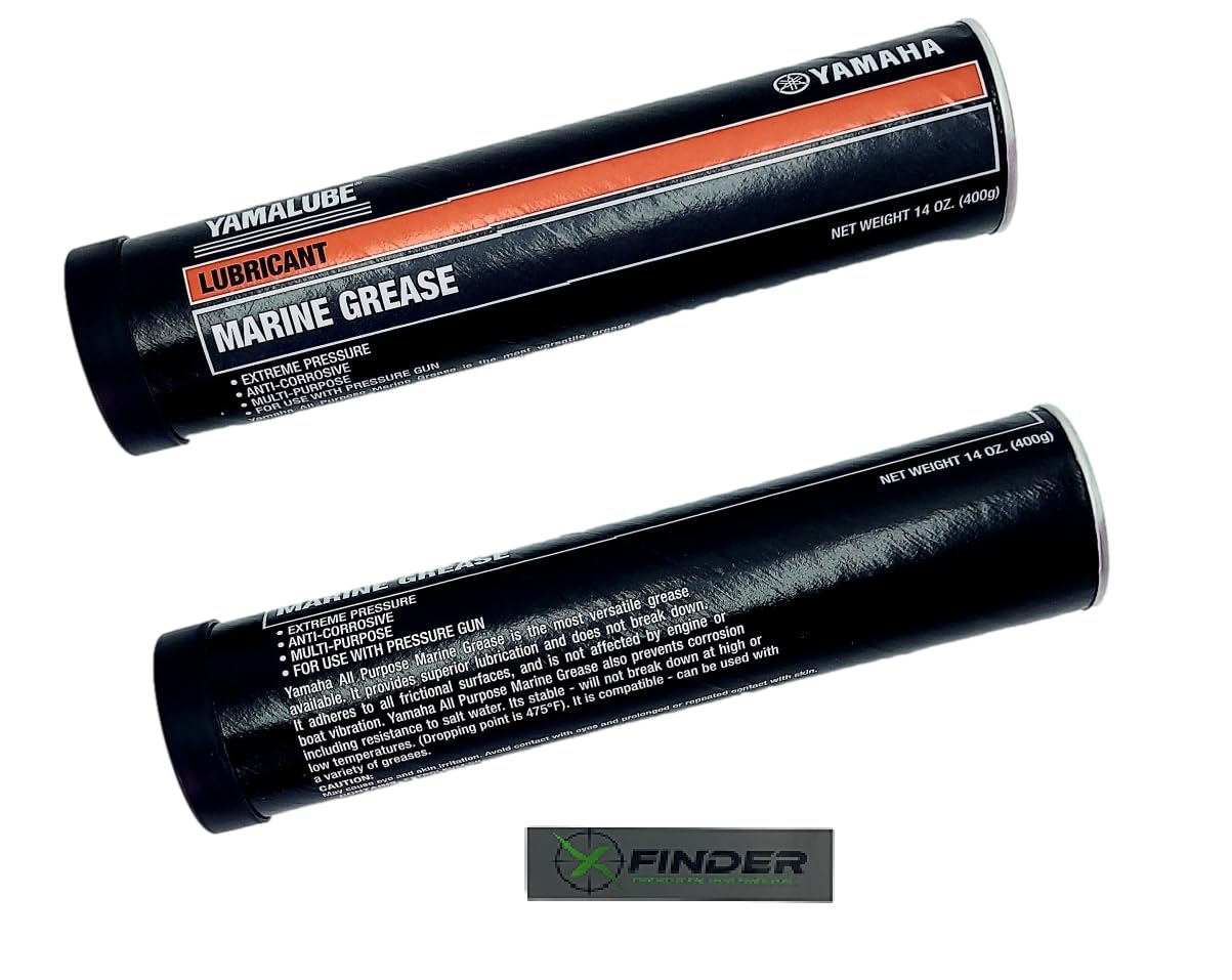 Yamaha Original Oem Yamalube Acc-Greas-14-Ct Marine Multi Purpose Grease Lubricant Cartridge Yamalube Oem - (2) 14 Ounce Cartrid