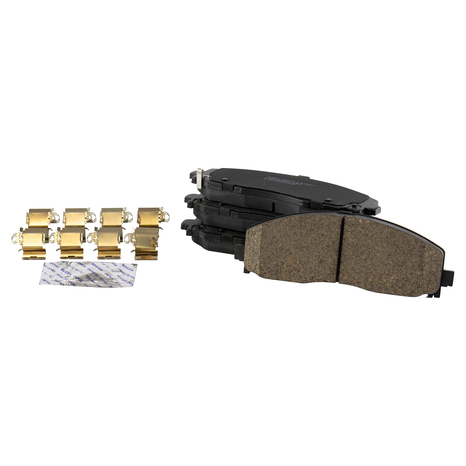 TRQ Front Ceramic Brake Pad Set Compatible with Caravan Pacifica Journey Wrangler