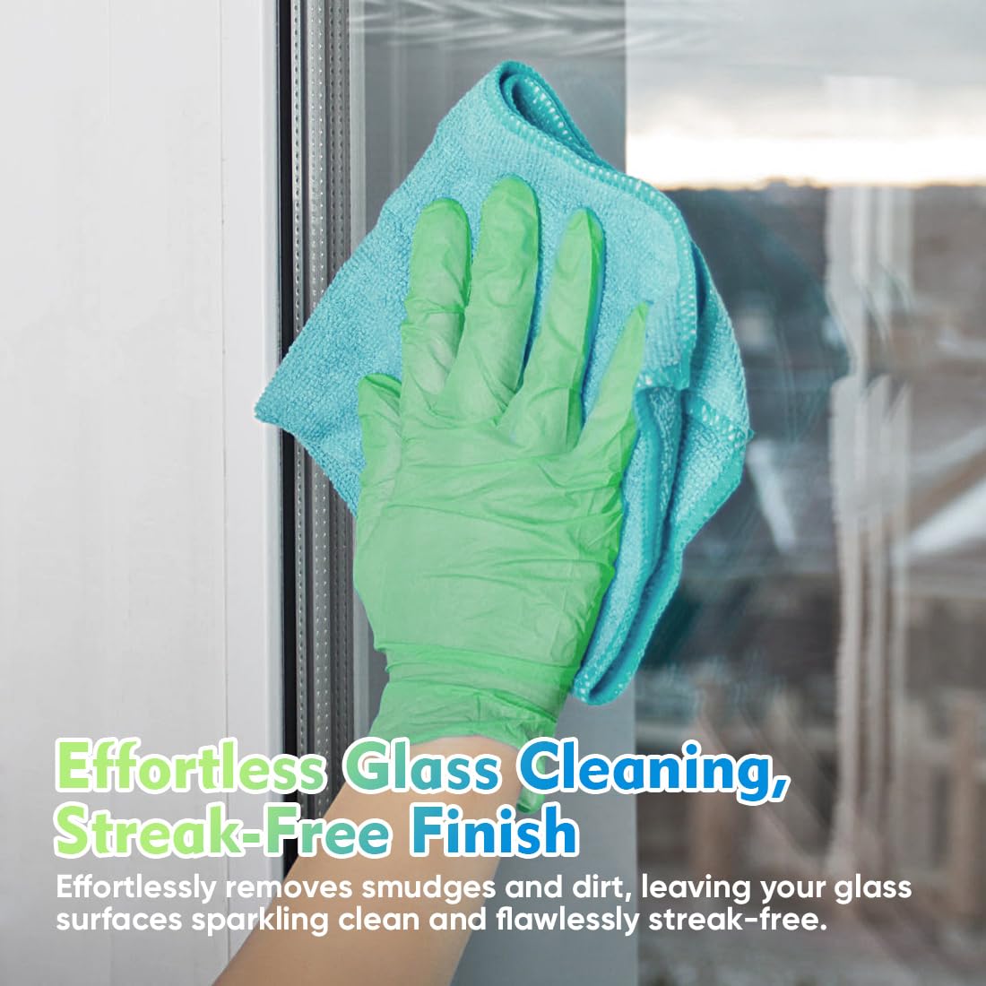 Homexcel Microfiber Cleaning Cloth 12 Pack, 12.5 X 12.5 Inch Microfiber Towels For Cars, Ultra Absorbent Cleaning Rags, Lint Fre