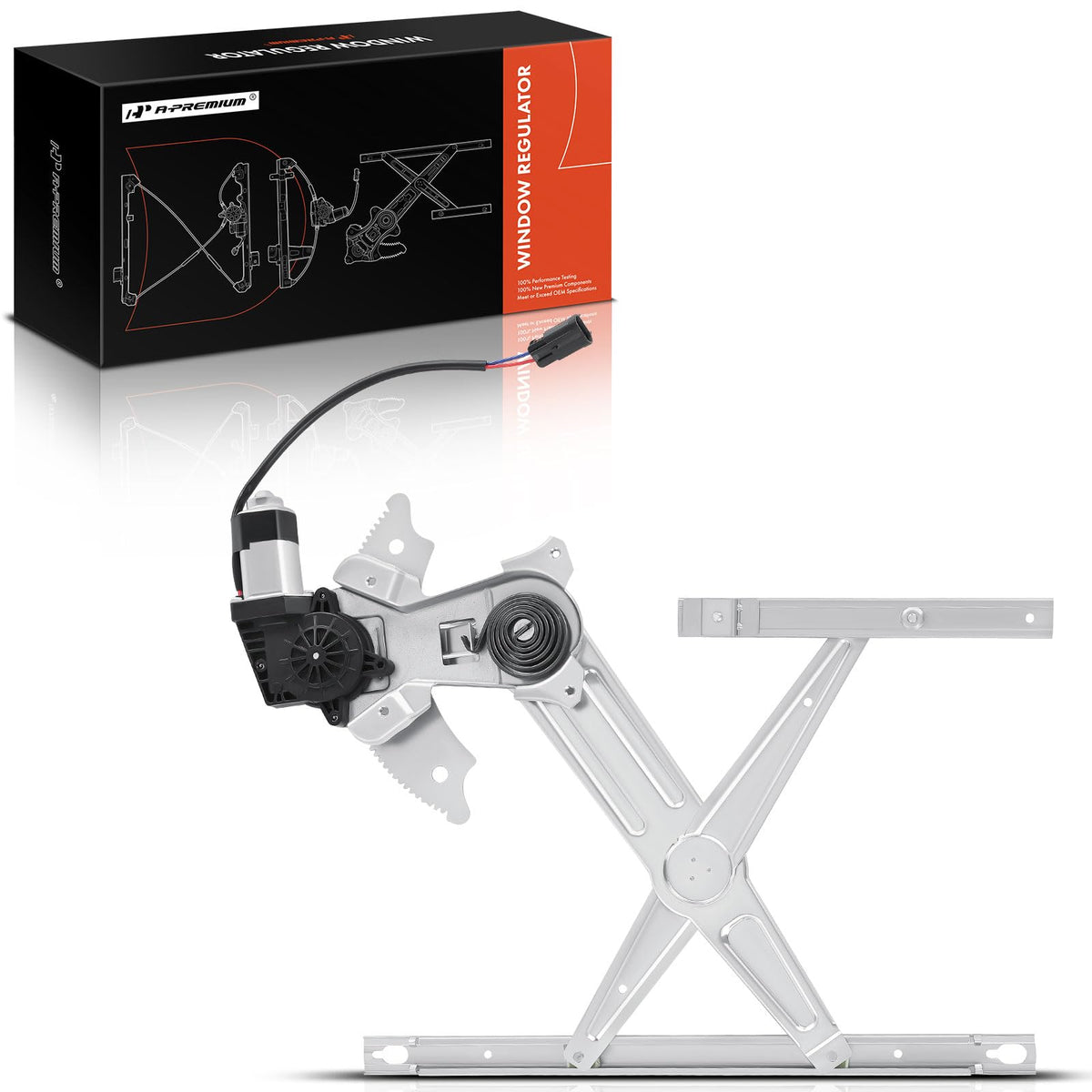 A-Premium Power Window Regulator with Motor Compatible with Dodge Ram 1500 2500 3500 4500 5500 2002-2010 Pickup Front Right Pass