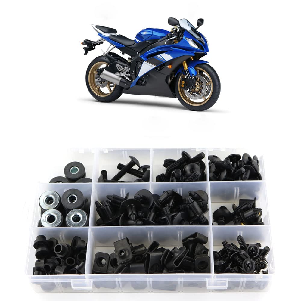 Xitomer Full Sets Fairing Bolts Kits, Fit for YZF-R6 2008 2009 2010 R6 2011 2012 2013 R6 2014 2015 2016 R6, Mounting Kits Washer