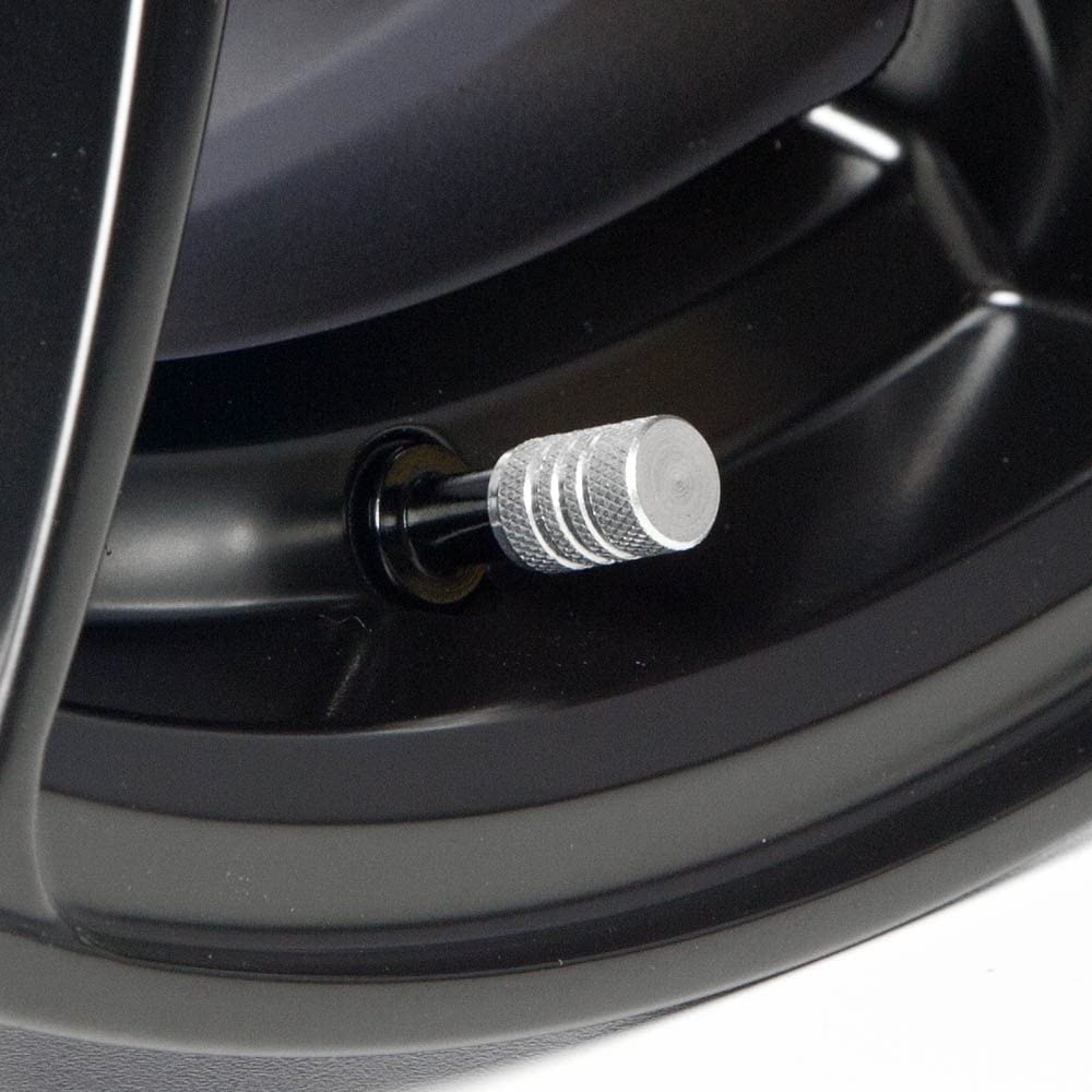 Circuit Performance Vc1 Series Silver Aluminum Valve Stem Caps (Set Of 4)
