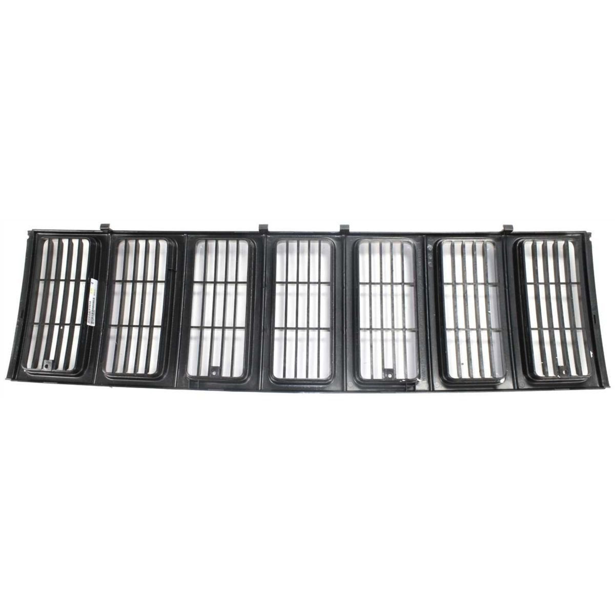 DAT AUTO PARTS Front Grille Grill Assembly Insert Panel Replacement For 1997-2001 Jeep Cherokee Midsize SE/Sport Model Black Pri