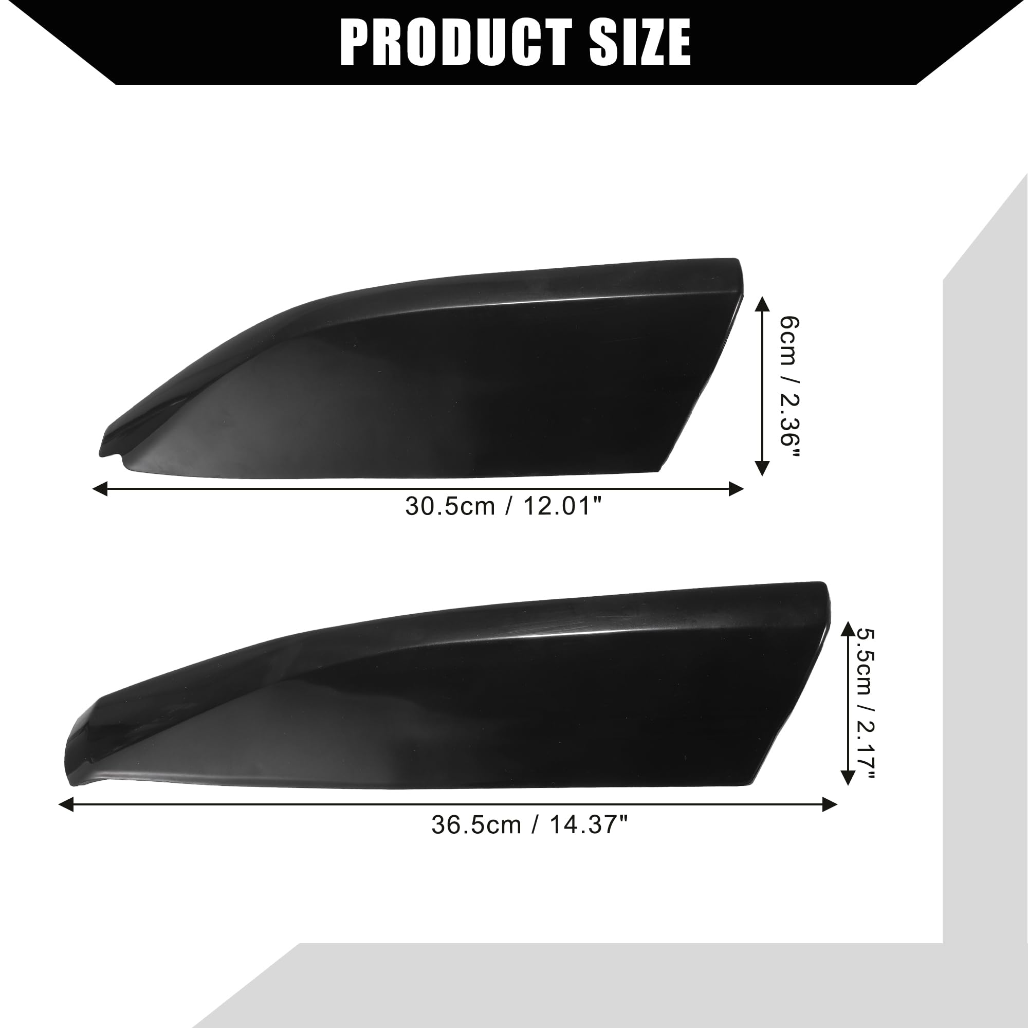 Hihaha Upper/Roof Rack Rails End Cap Protection Cover Shell For Toyota Highlander 2008-2013 / Rails End Covers Shell Cap / 4 Pcs/Black