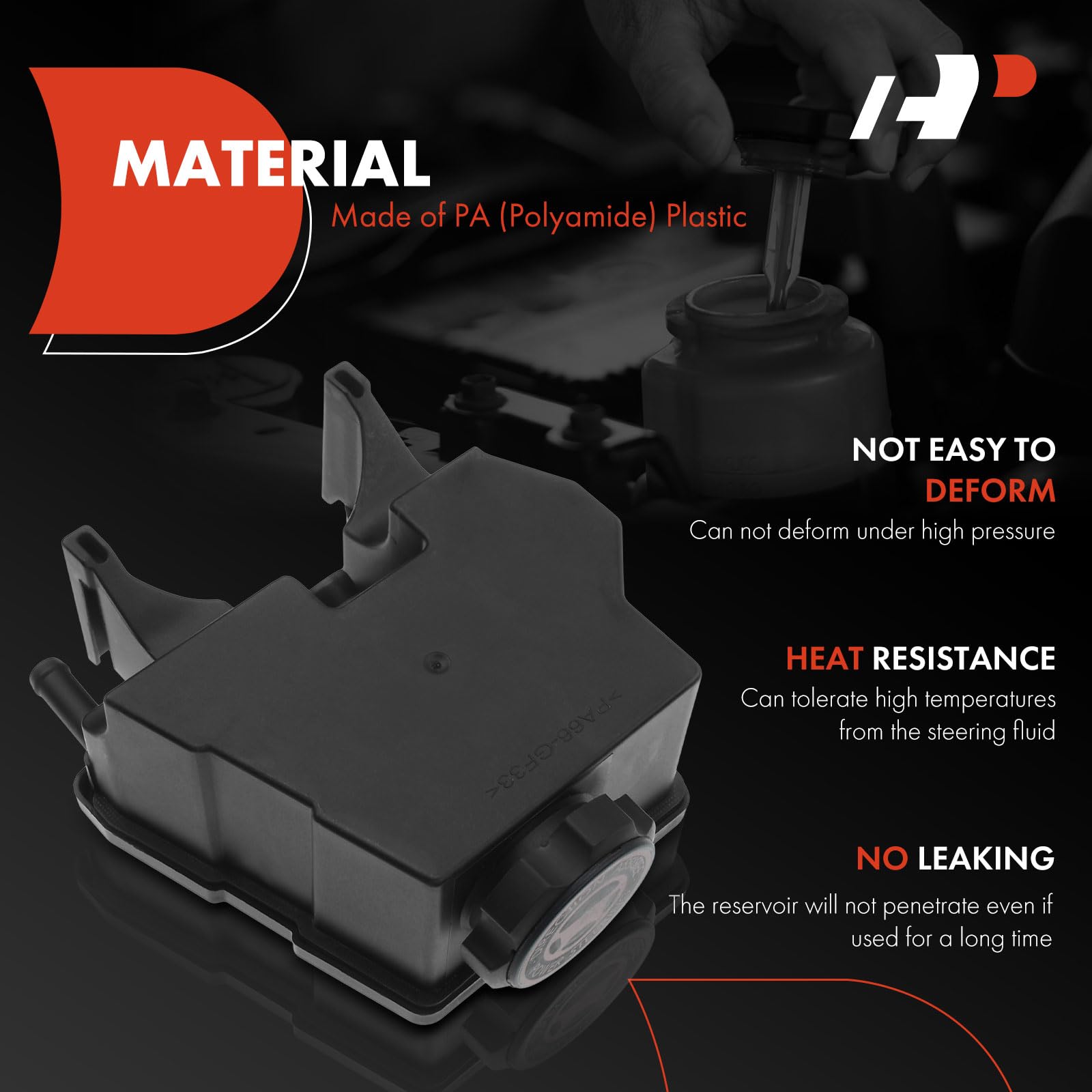 A-Premium Power Steering Reservoir/Tank With Cap Compatible With Chevrolet Camaro 1998-2002 & Pontiac Firebird 1998-2002, Ls1 V8