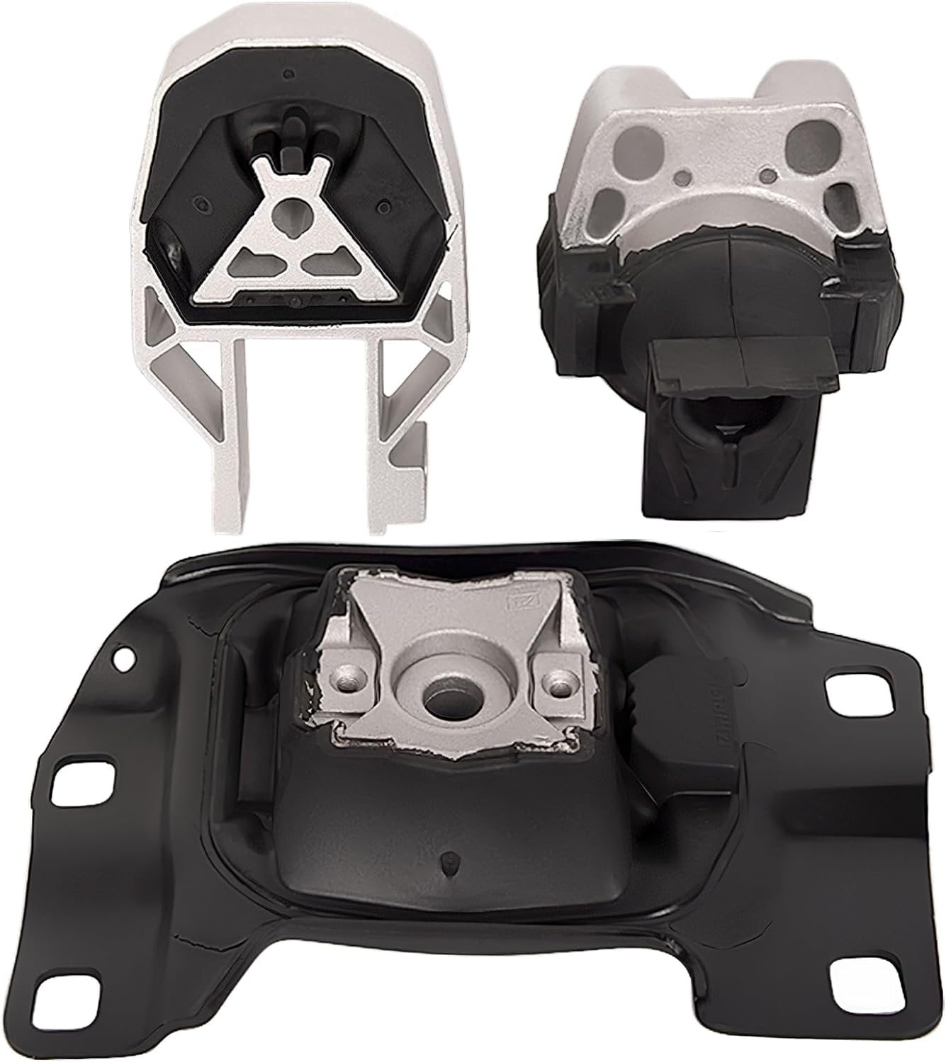 Topaz 3214 3103 3238 Engine Mount & Trans Mount Rear & Front Kit 3Pcs Replacement For Ford Focus 2.0L L4 2012-2018