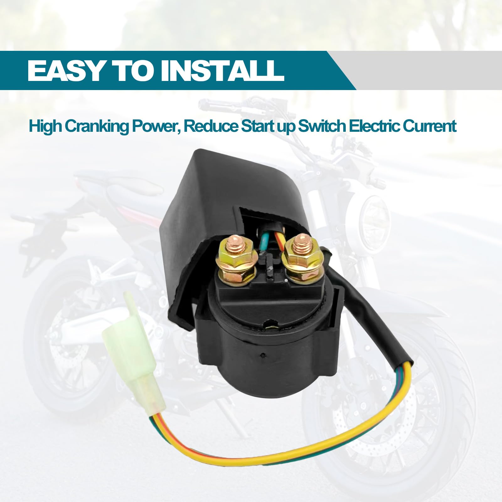 4-Stroke Engine Gy6 Solenoid Relay 50Cc 110Cc 125Cc 150Cc 200Cc 250Cc 90Cc Atv Dirt Bikes Scooters Go Kart Dne Buggys Quad 4 Wheelers Pit Bike Moped Roketa Ssr Taotao Sunl Coolster