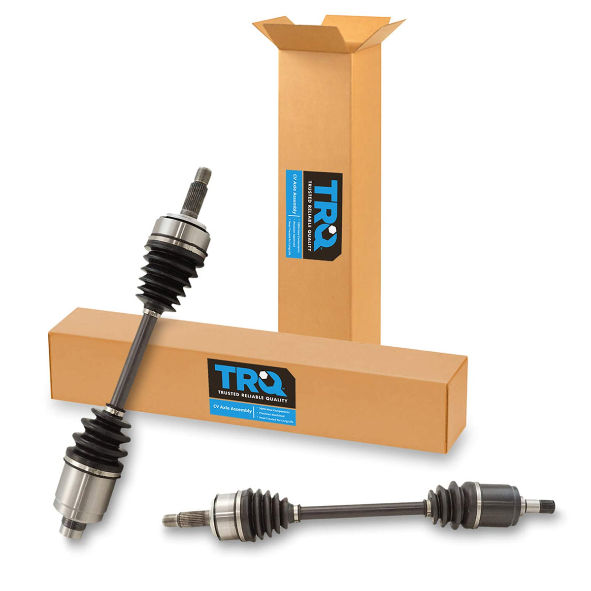 Trq Front Cv Axle Shaft Assembly Set Compatible With 2009-2013 Acura Tsx 2008-2014 Honda Accord 2014 Civic