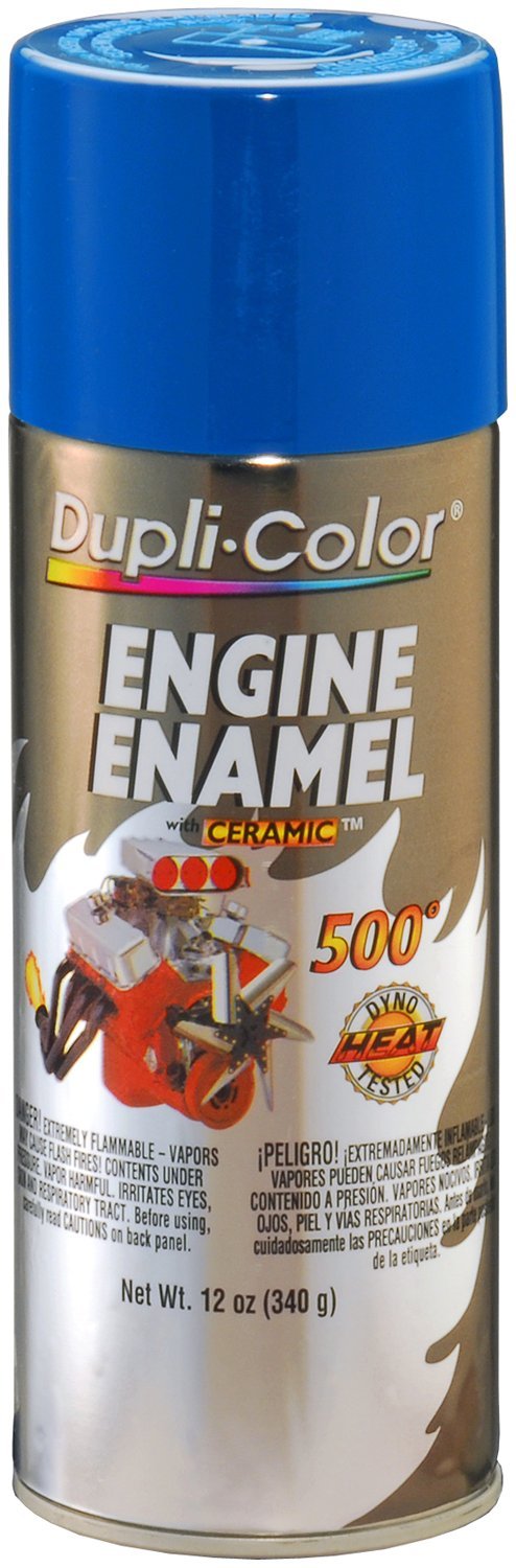 Dupli-Color DE1621-6 PK (EDE162107-6 PK) Old Ford Blue Engine Enamel with Ceramic - 12 oz. Aerosol, (Case of 6)