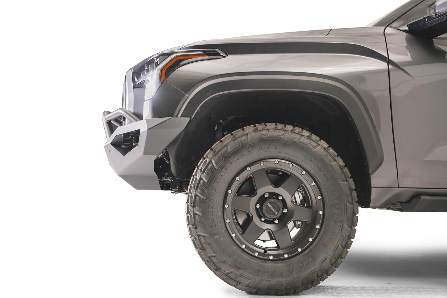 Fab Fours Tt22-D5452-1 Vengeance Front Bumper Fits 22-23 Toyota Tundra - 2 Stage Black Powder Coated - W/Pre-Runner Guard