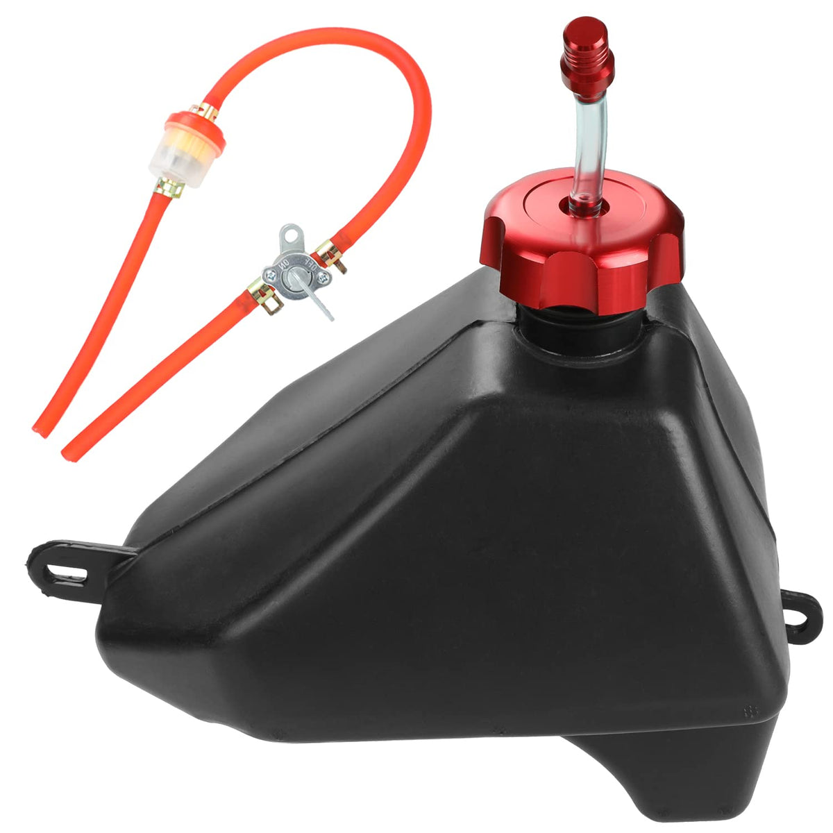 YOXUFA Upgraded Plastic Gas Fuel Tank Cap Petcock for 50cc 70cc 90cc 110cc 125cc ATV Coolster TaoTao Lincon Buyang Roketa Kazuma